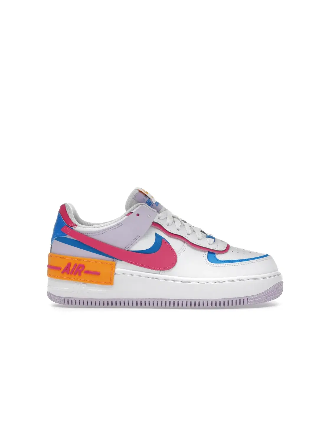 Женские кроссовки Nike Air Force 1 Shadow — изображение 1 из 4, белый/синий//розовый