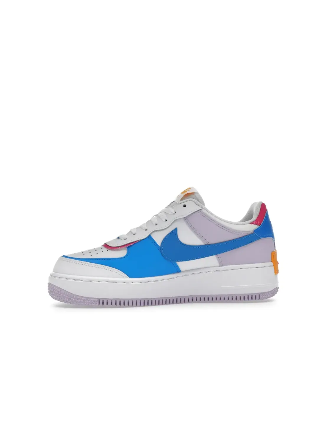 Женские кроссовки Nike Air Force 1 Shadow — изображение 3 из 4, белый/синий//розовый
