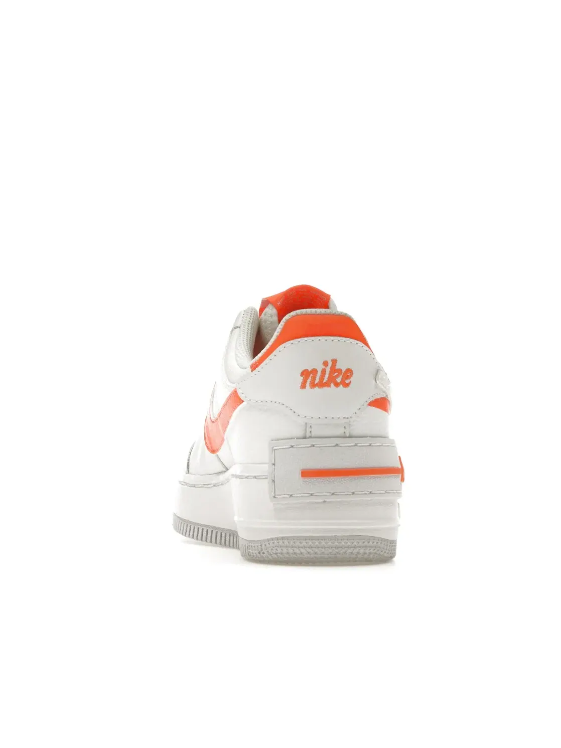 Женские кроссовки с уникальным дизайном Nike Air Force 1 Low Shadow Nike — изображение 4 из 4, белый/оранжевый-белый
