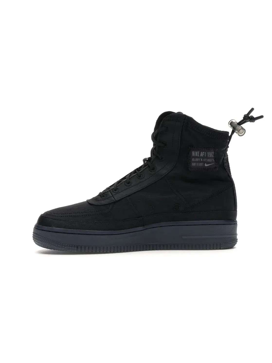 Женские ботинки с высоким голенищем Nike Air Force 1 Shell — изображение 3 из 4, черный/графитовый
