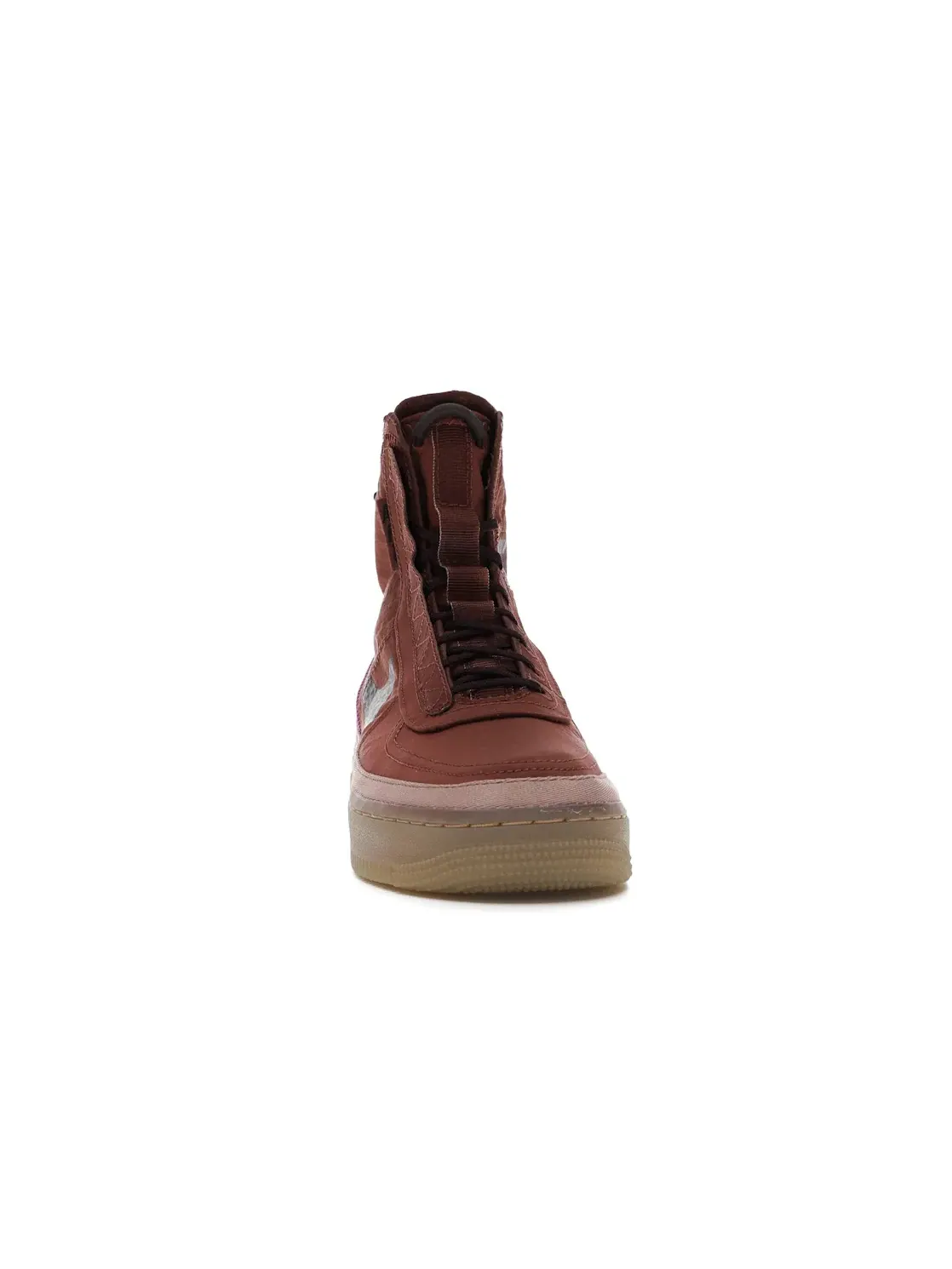 Женские ботинки с высоким берцем Nike Air Force 1 Shell — изображение 2 из 4, темный/бордовый