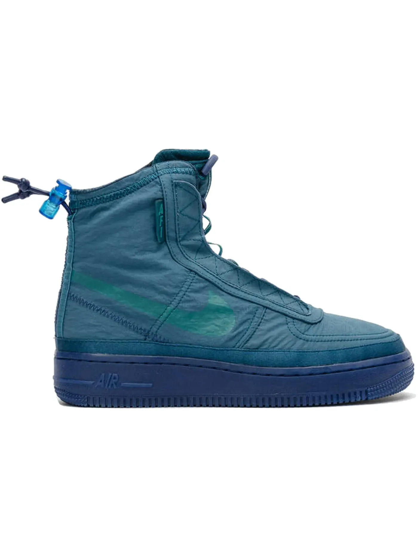 Женские ботинки кроссовки с принтом Nike Air Force 1 Shell, Midnight Turquoise Midnight Turquoise — изображение 1 из 1