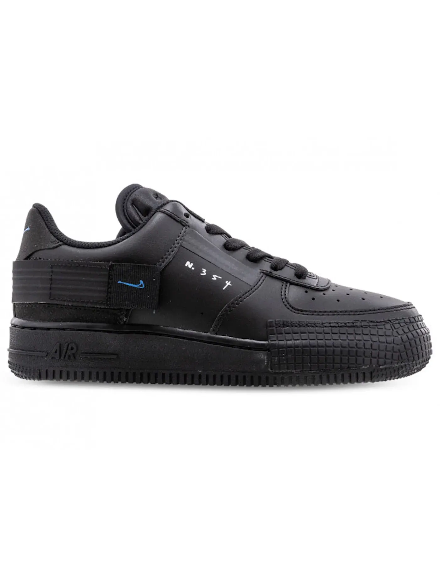 Детские кроссовки Lifestyle Nike Air Force 1 Low Type — изображение 1 из 1, черный/синий/платиновый