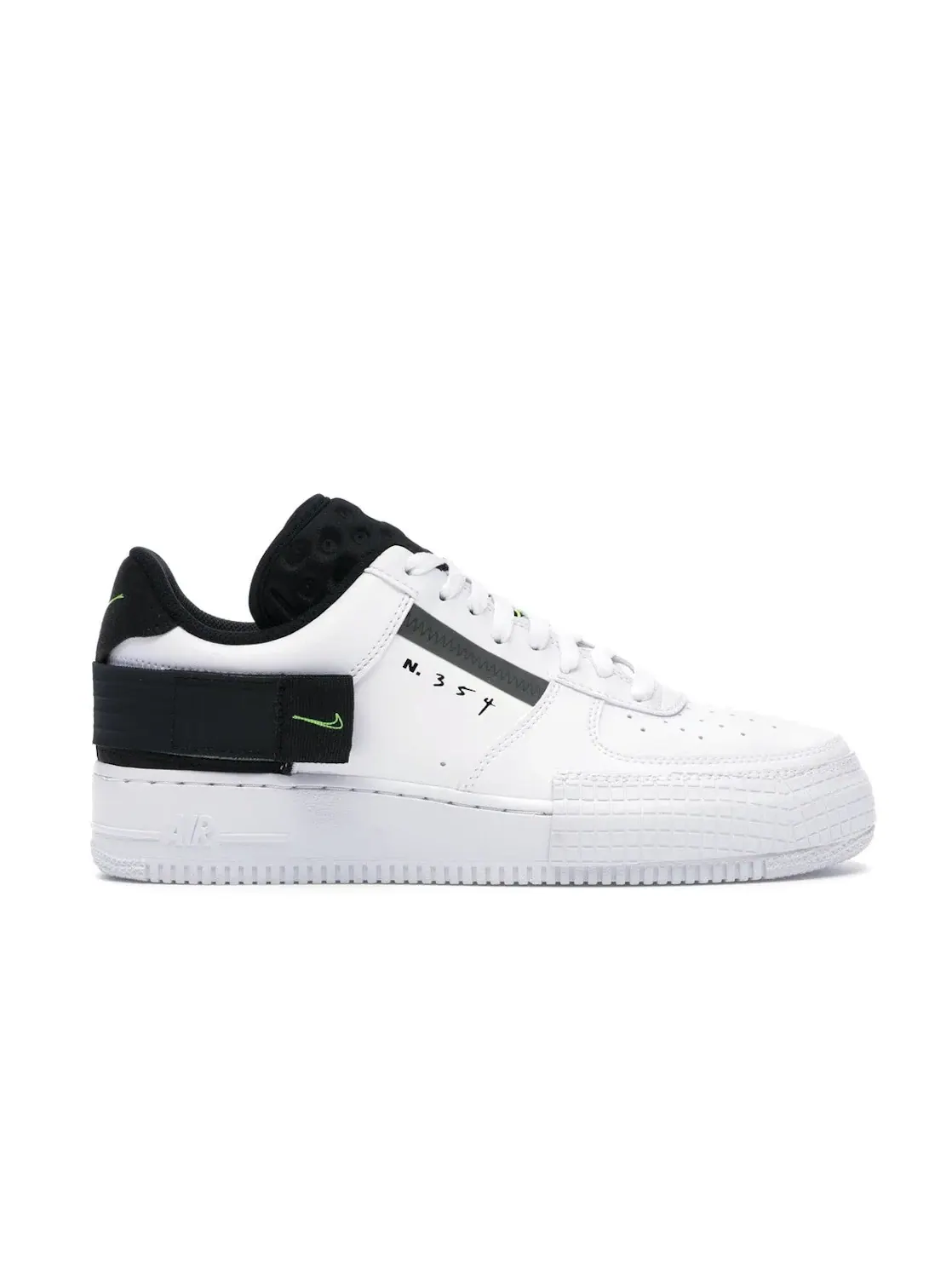 Мужские кроссовки с яркими акцентами Nike Air Force 1 Type — изображение 1 из 4, белый/черный-белый