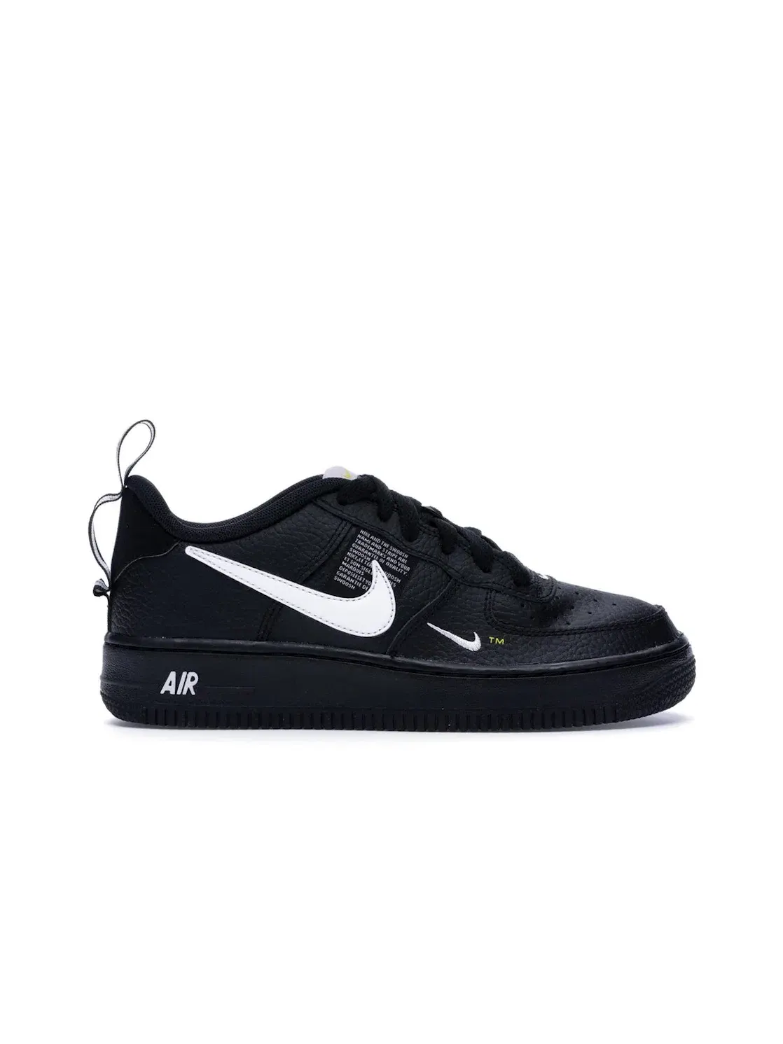 Детские кроссовки Lifestyle Nike Air Force 1 Utility — изображение 1 из 4, черный/белый-желтый