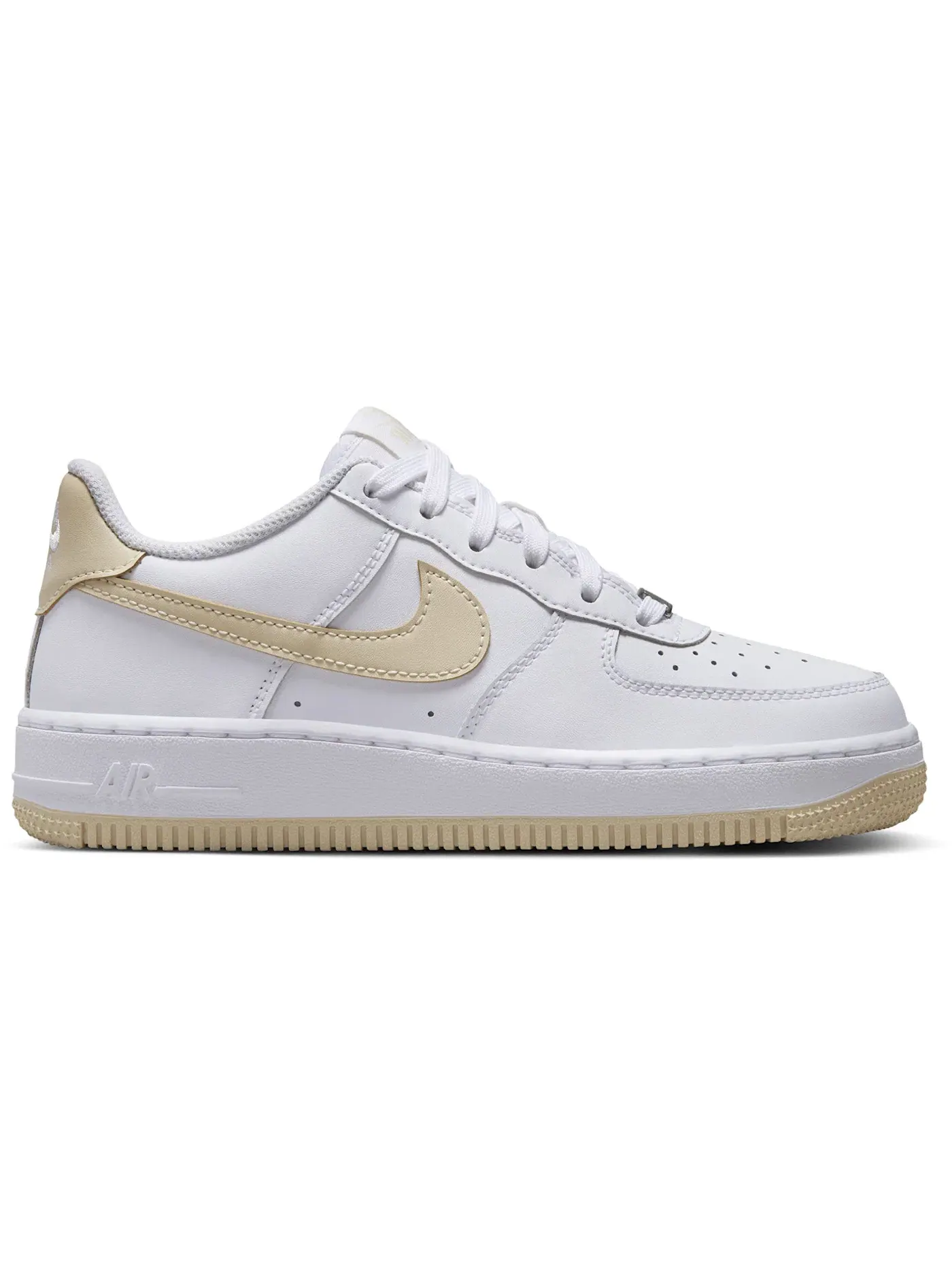 Детские кроссовки Lifestyle Nike Air Force 1 — изображение 1 из 1, белый/белый/светлый хаки