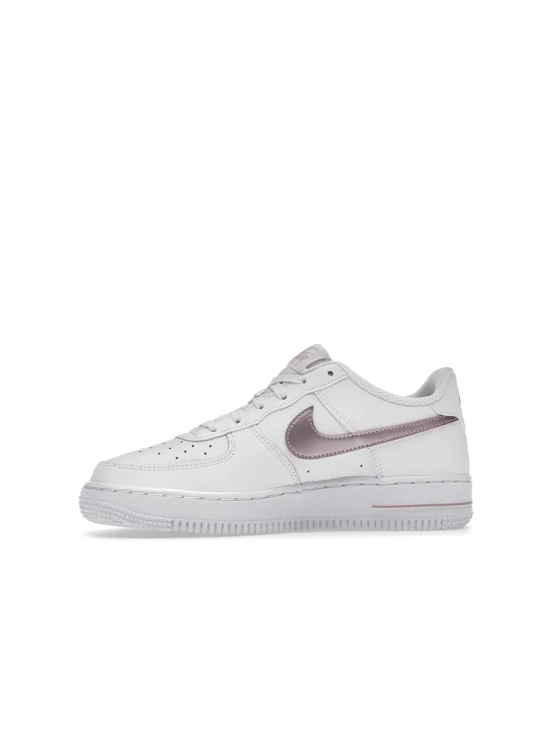 Детские кроссовки Lifestyle с низким верхом Nike Air Force 1 Low — изображение 3 из 4, белый/розовый