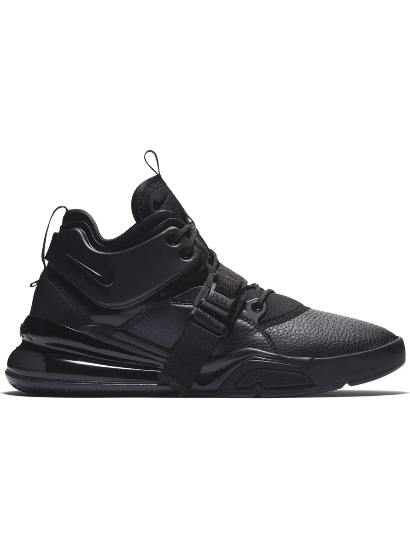 Мужские кроссовки с массивной подошвой Nike Air Force 270 Triple Black — изображение 1 из 1, черный/черный-черный
