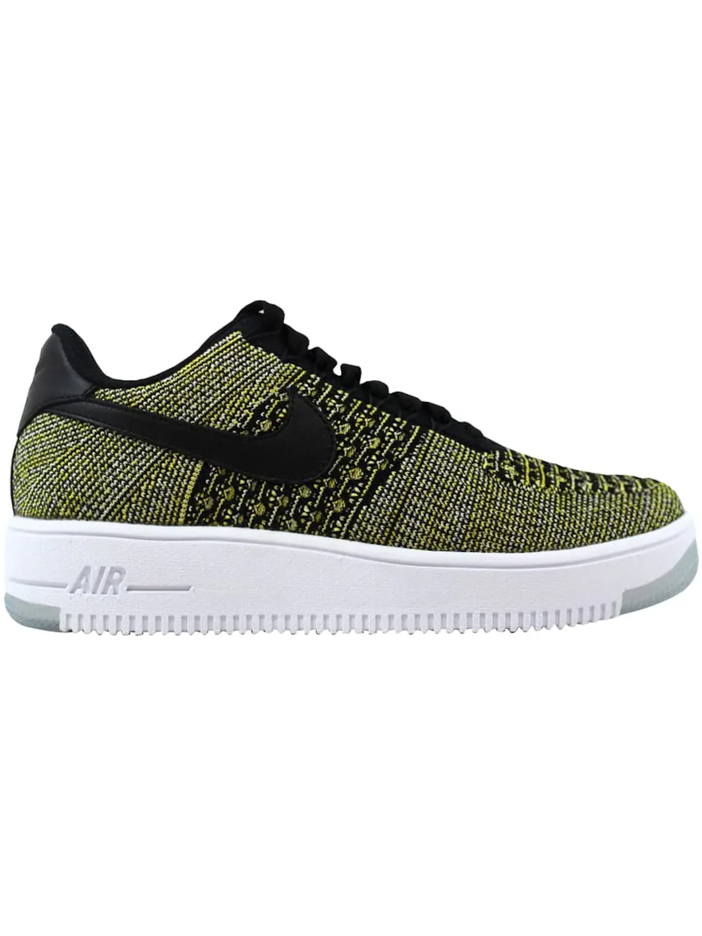 Женские кроссовки lifestyle с верхом Flyknit Nike Air Force I 1 Flyknit Low — изображение 1 из 1, черный/черный-синий