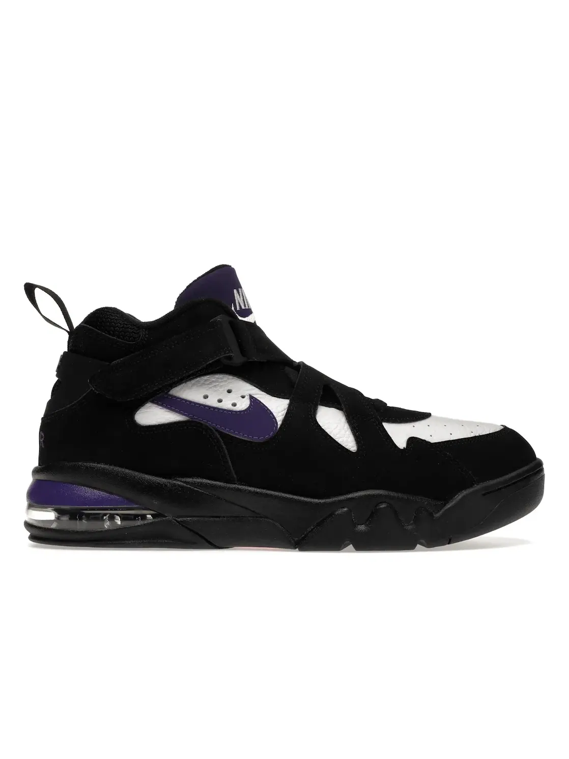 Мужские кроссовки с воздушной амортизацией Nike Air Force Max CB — изображение 1 из 4, черный/белый-фиолетовый