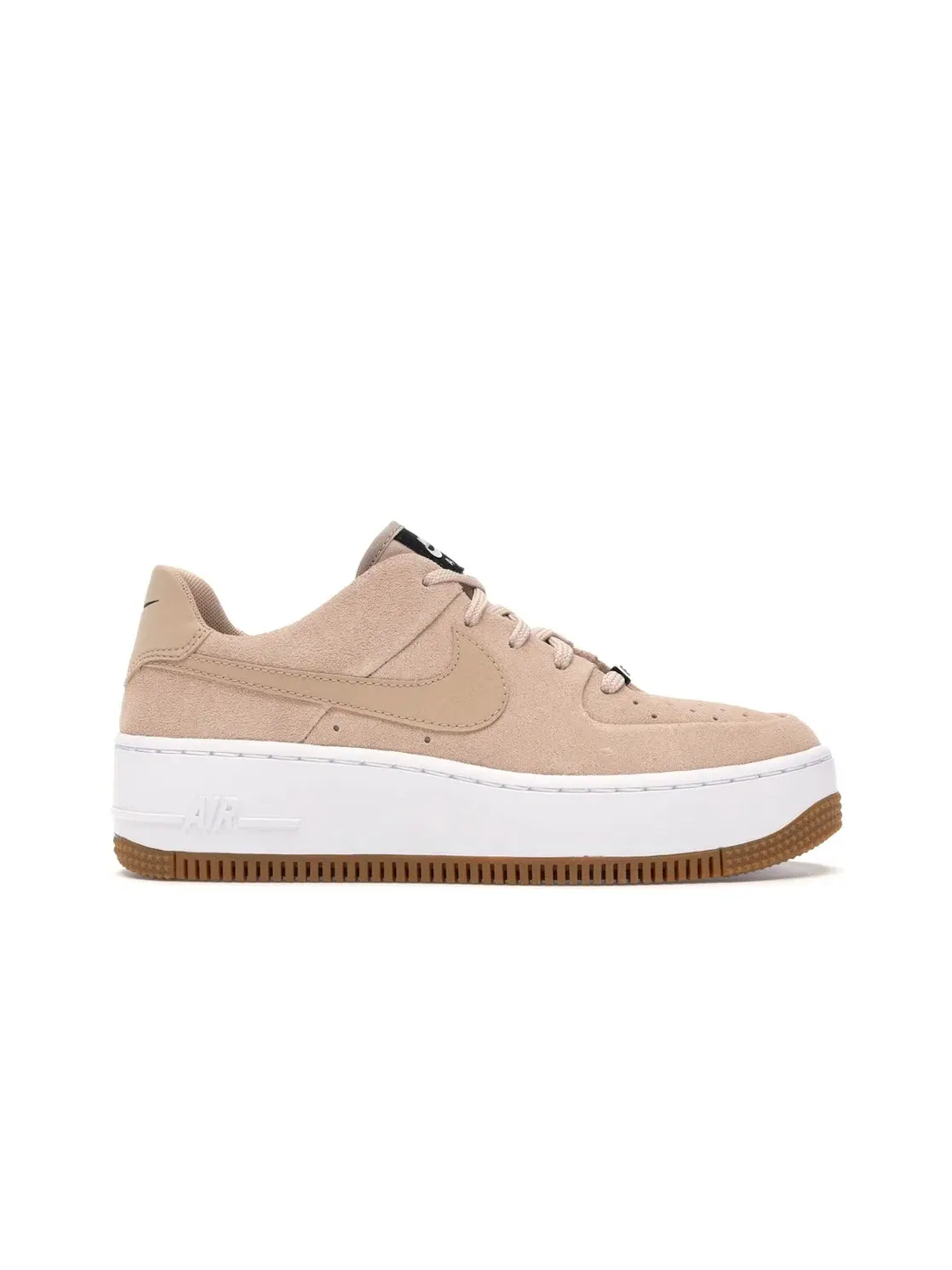 Женские кроссовки замшевые Nike Air Force Sage Low — изображение 1 из 4, бежевый/белый/черный