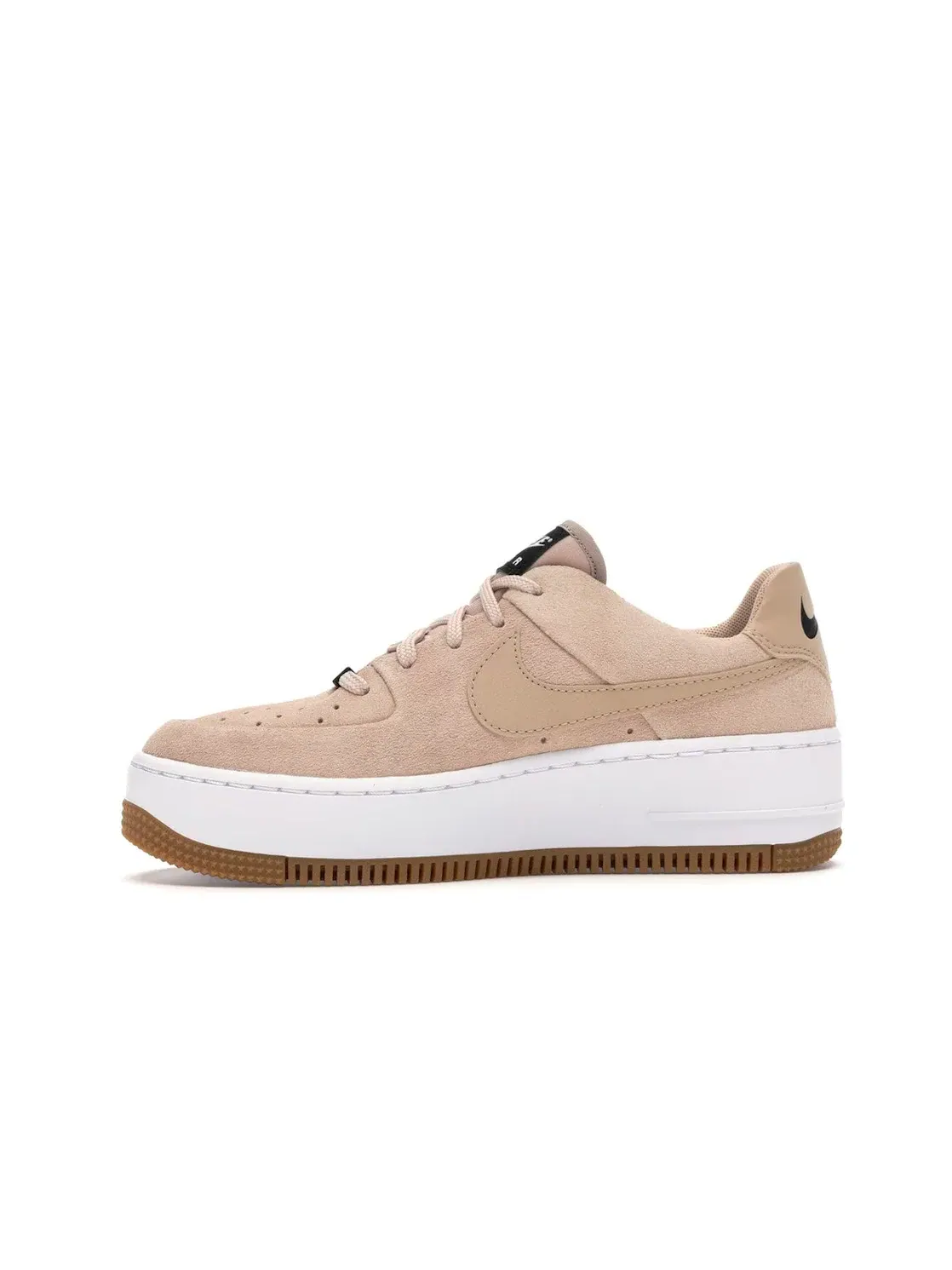Женские кроссовки замшевые Nike Air Force Sage Low — изображение 3 из 4, бежевый/белый/черный