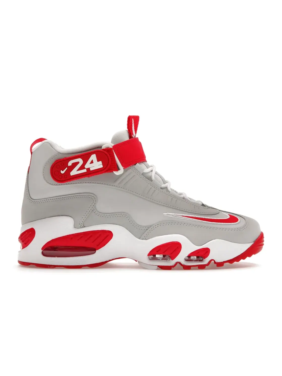 Мужские кроссовки с кросс-ремнем Nike Air Griffey Max 1 — изображение 1 из 4, платиновый/белый/красный