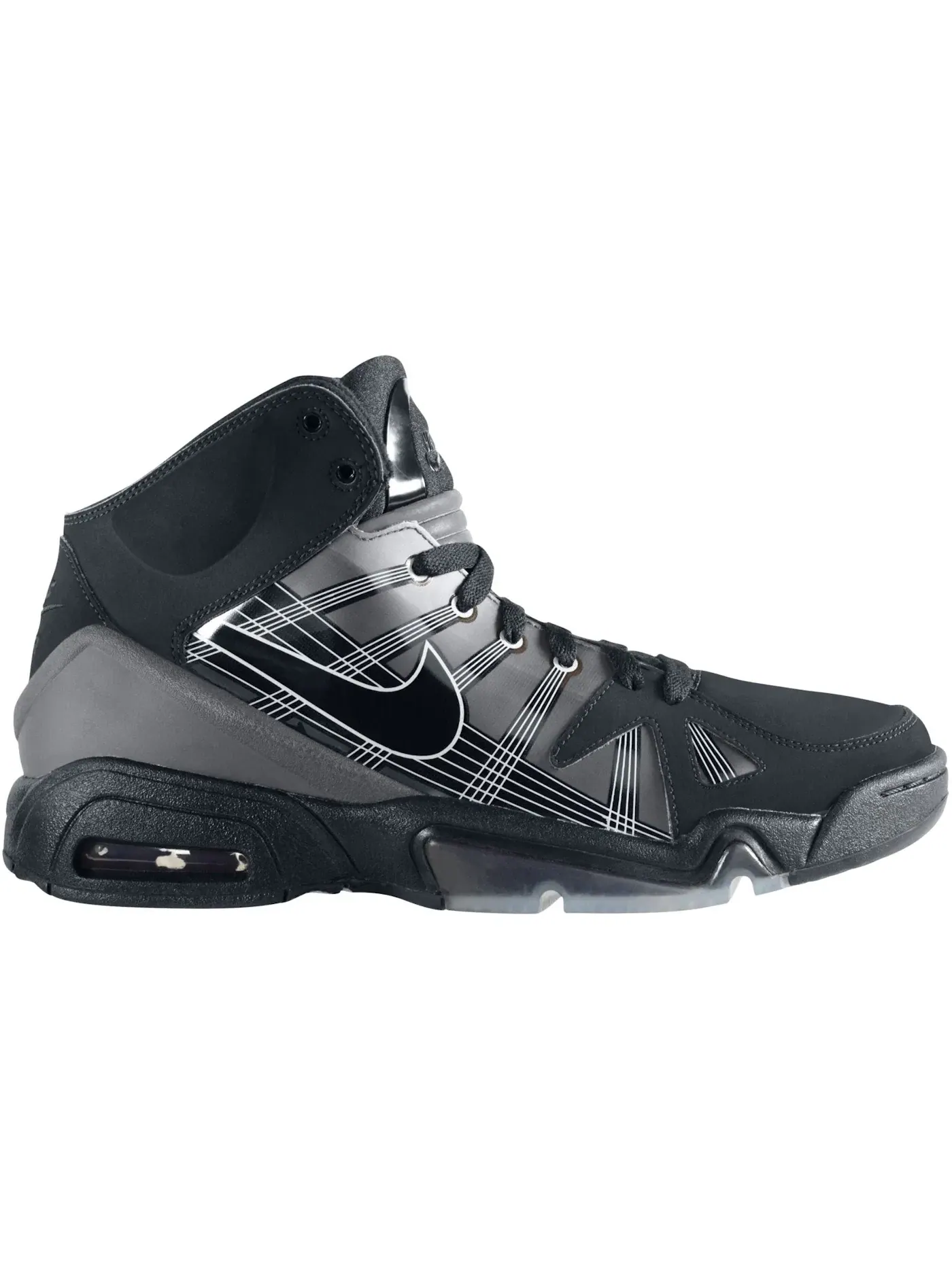 Мужские кроссовки Lifestyle Nike Air Hoop Structure LA FE — изображение 1 из 1, черный/черный-серый