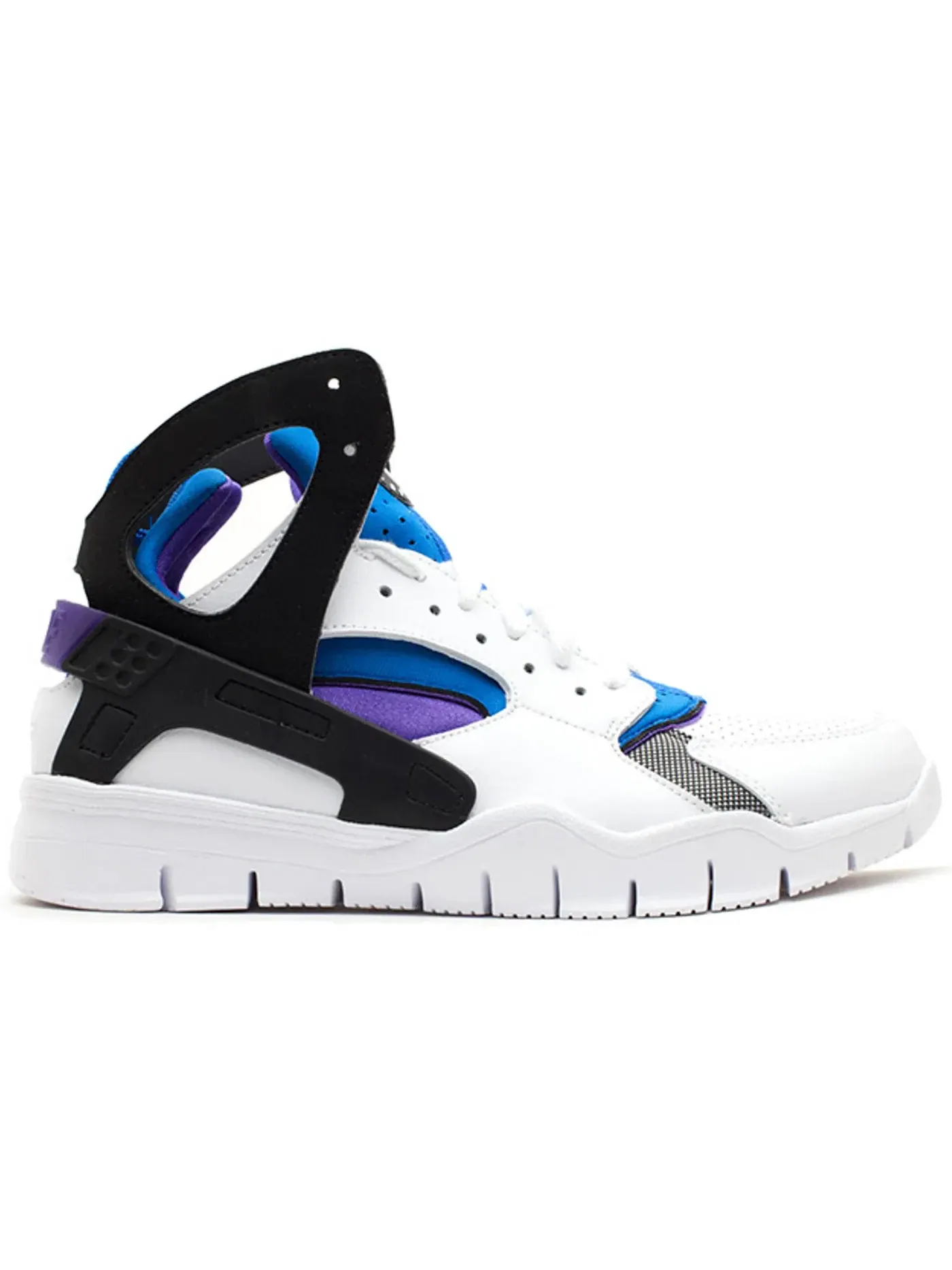 Мужские кроссовки для баскетбола Nike Air Huarache Bball 2012 — изображение 1 из 1, белый/черный фиолетовый
