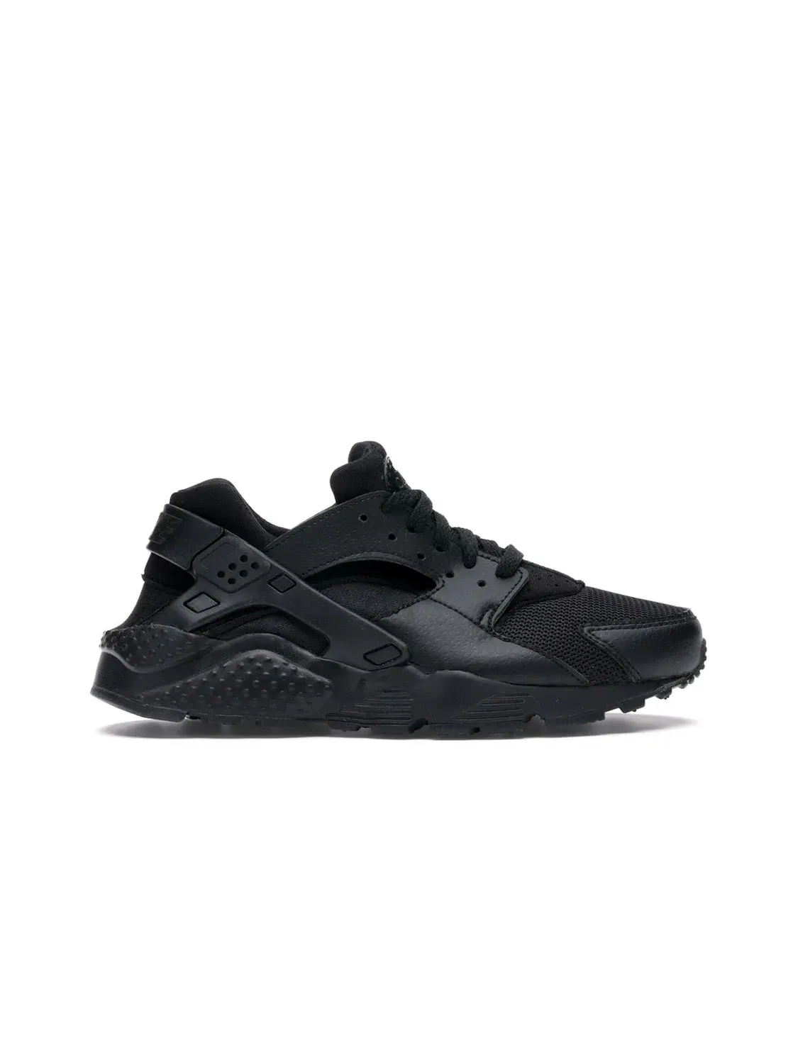 Детские кроссовки Lifestyle с шнуровкой Nike Air Huarache Run — изображение 1 из 4, черный/черный-черный