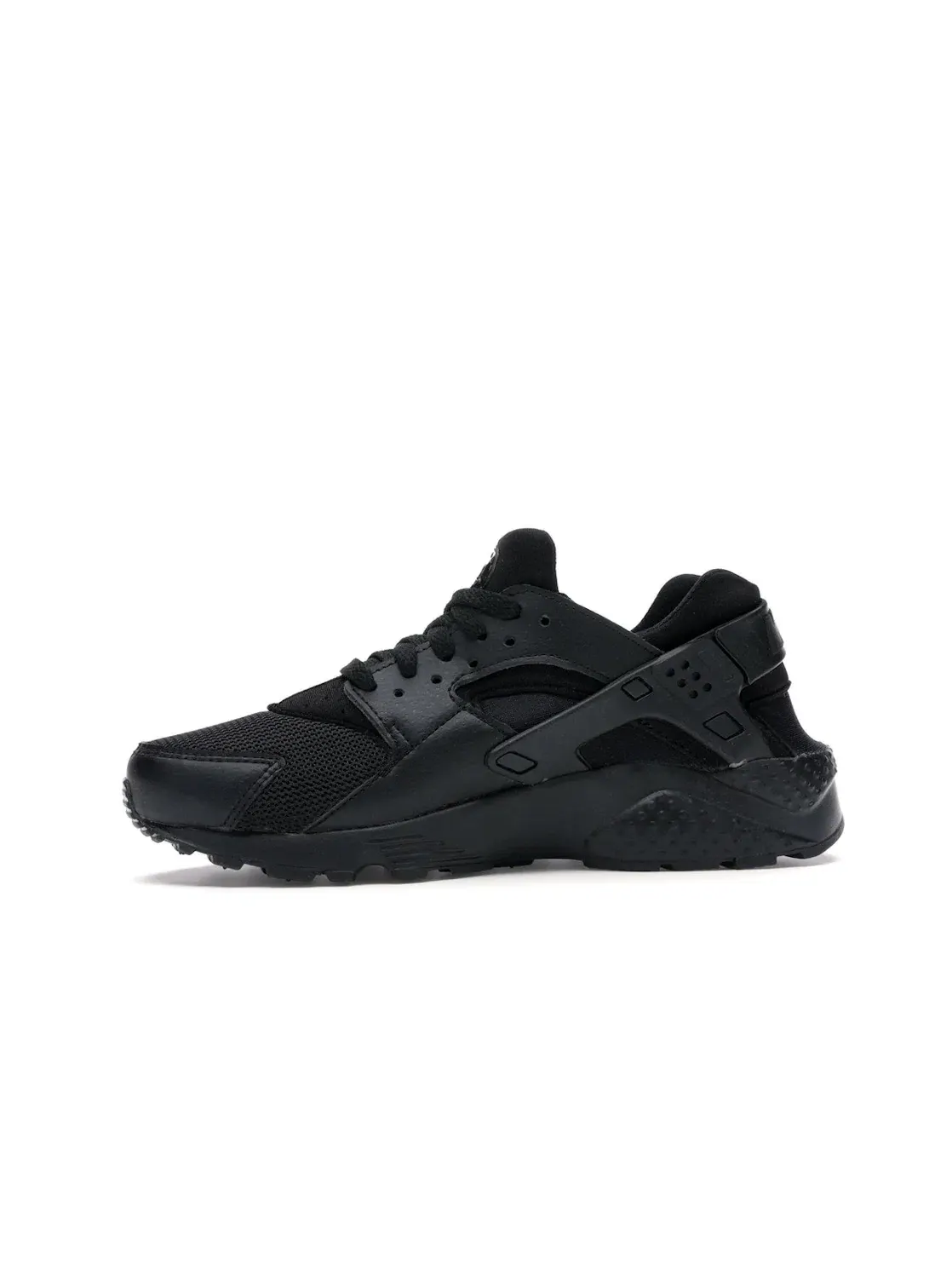 Детские кроссовки Lifestyle с шнуровкой Nike Air Huarache Run — изображение 3 из 4, черный/черный-черный