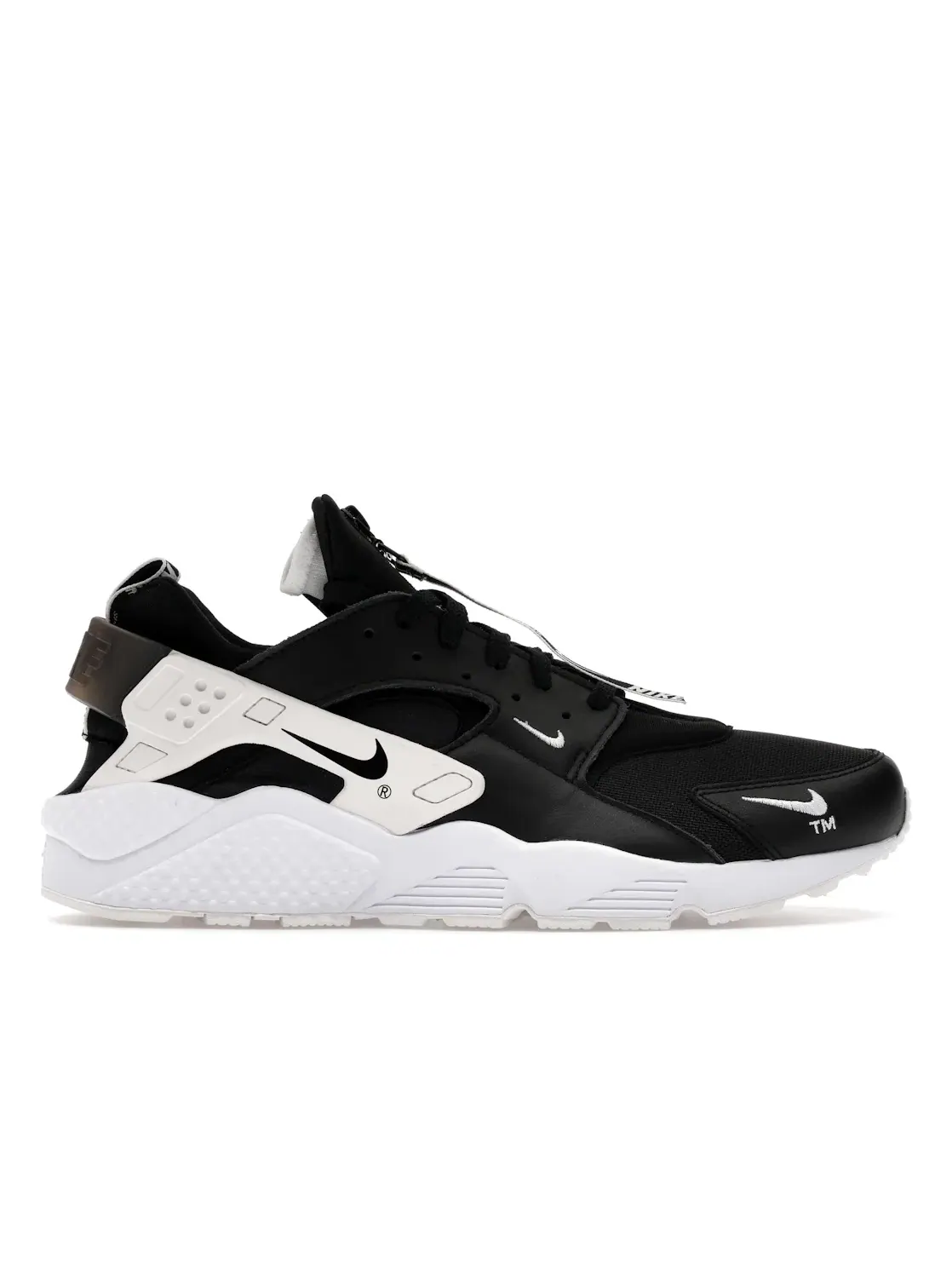 Мужские кроссовки с высоким берцем Nike Air Huarache Run Zip — изображение 1 из 4, черный/черный-белый