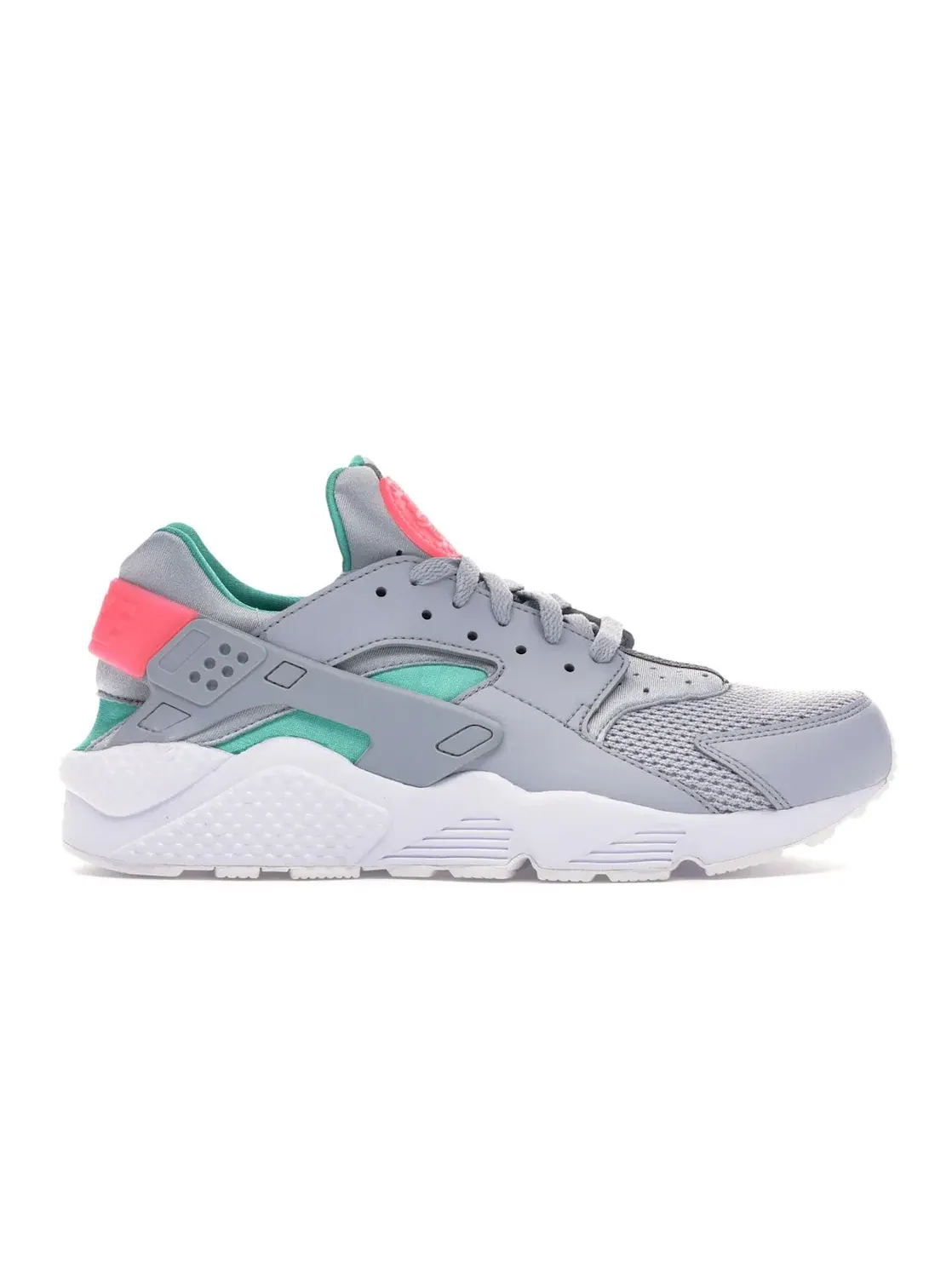 Мужские кроссовки Lifestyle Nike Air Huarache Run Nike — изображение 1 из 4, серый/-зеленый-белый