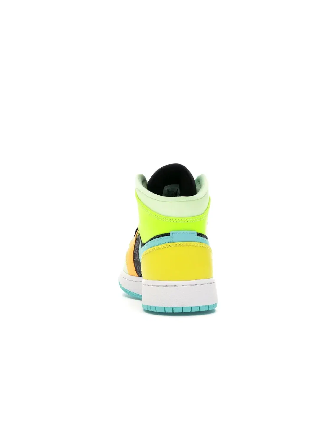 Детские кроссовки Lifestyle с принтом Jordan 1 Mid SE Aurora Green — изображение 4 из 4, черный/зеленый