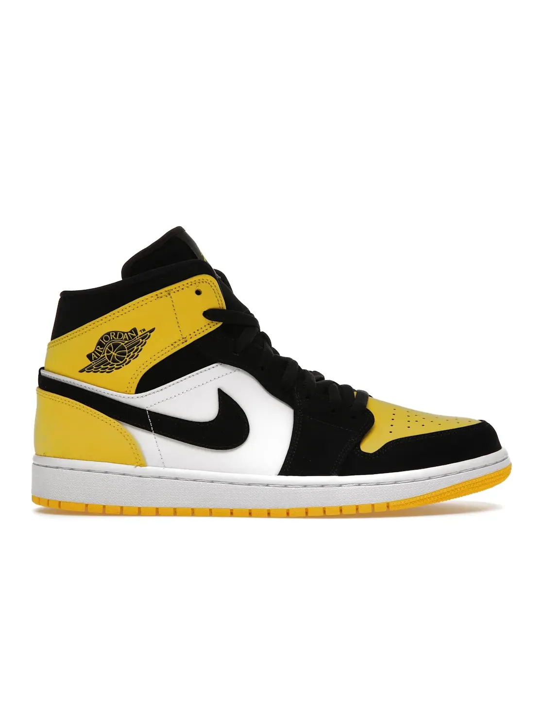 Мужские кроссовки с принтом Jordan 1 Mid Jordan — изображение 1 из 4, черный/-белый