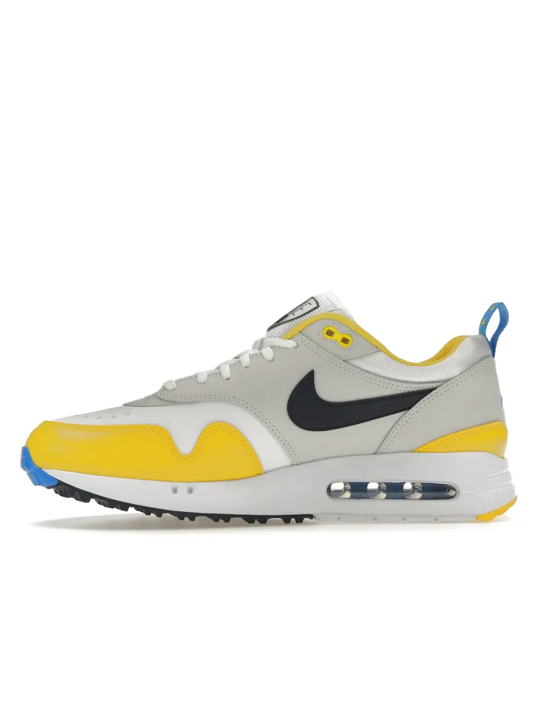 Мужские гольф-кроссовки Nike Air Max 1 '86 OG Golf NRG — изображение 3 из 4, белый/-желтый-синий