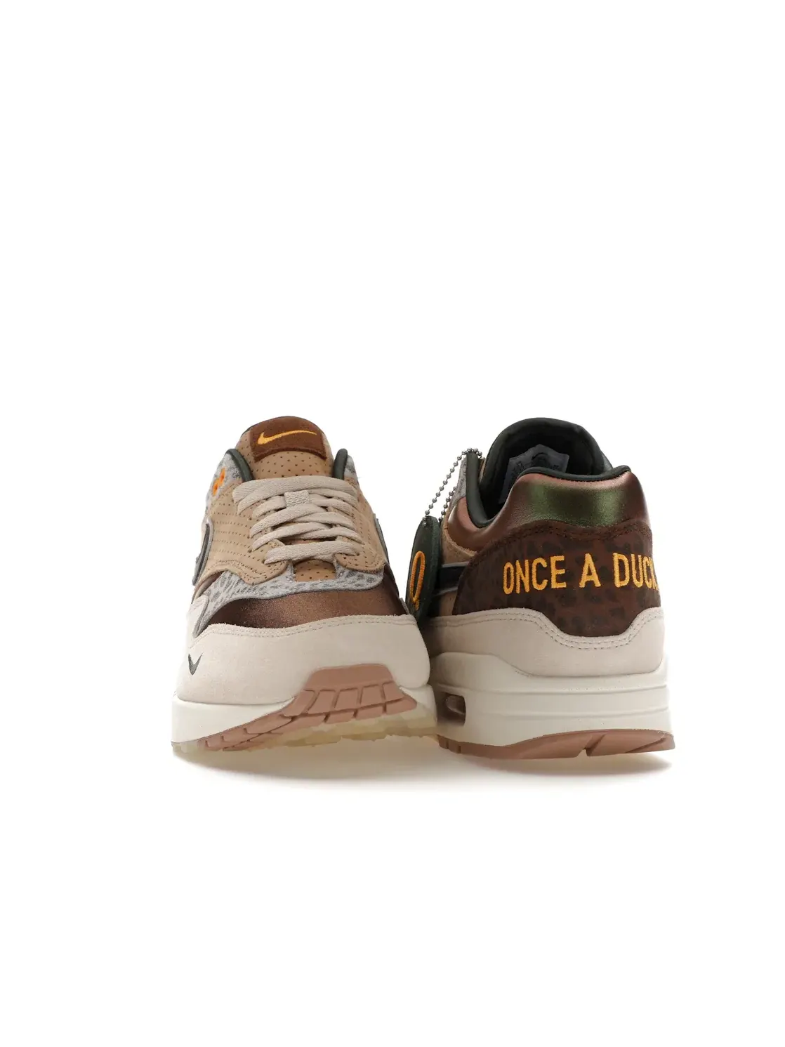 Мужские кроссовки Lifestyle Nike Air Max 1 '87 Premium — изображение 2 из 4, бежевый/зеленый-кремовый