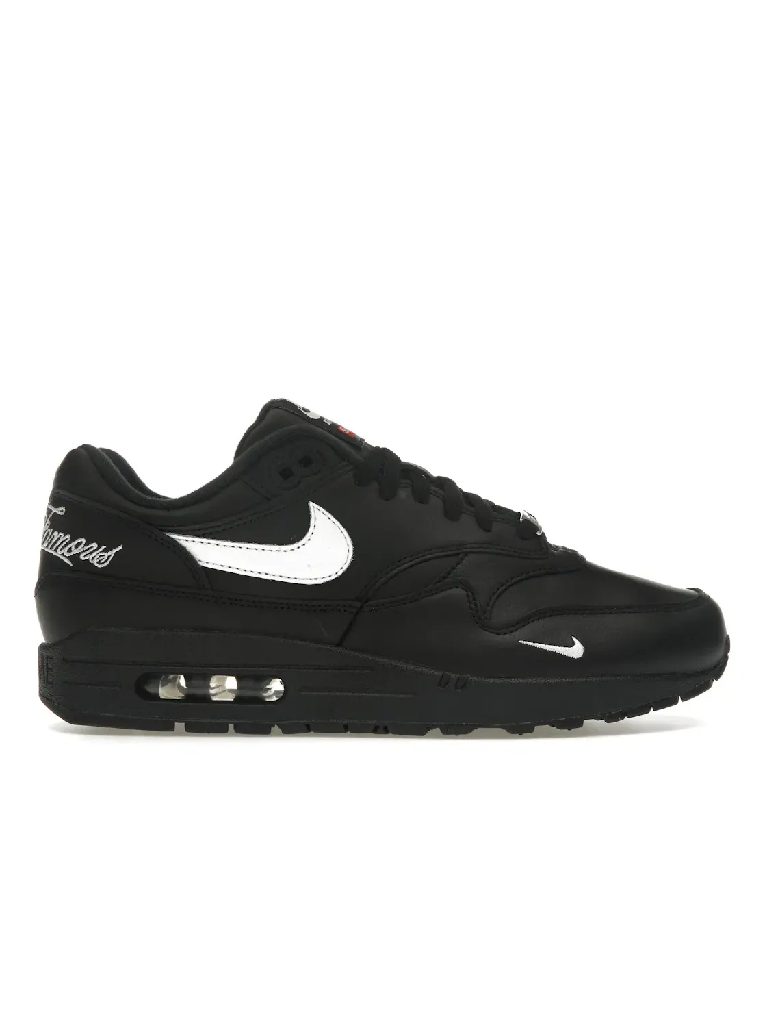 Мужские кроссовки Lifestyle с кожаным верхом Nike Air Max 1 '87 SP Supreme — изображение 1 из 4, черный/белый/черный
