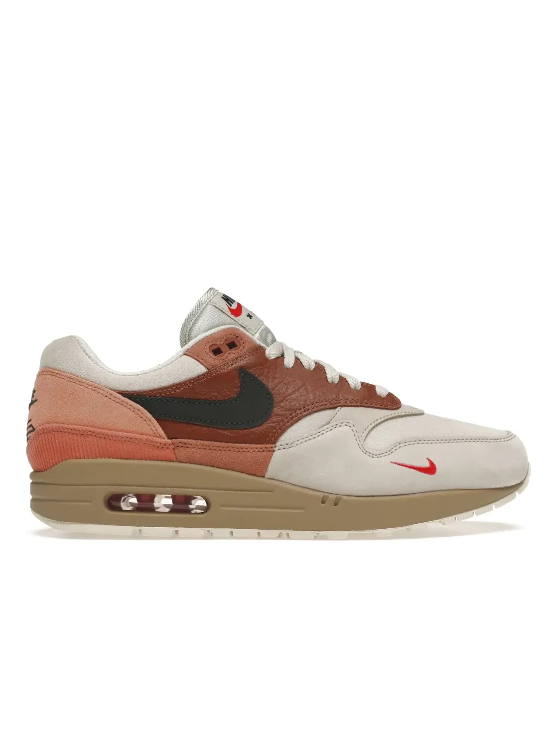 Мужские кроссовки Lifestyle Nike Air Max 1 — изображение 1 из 4, красный/хаки