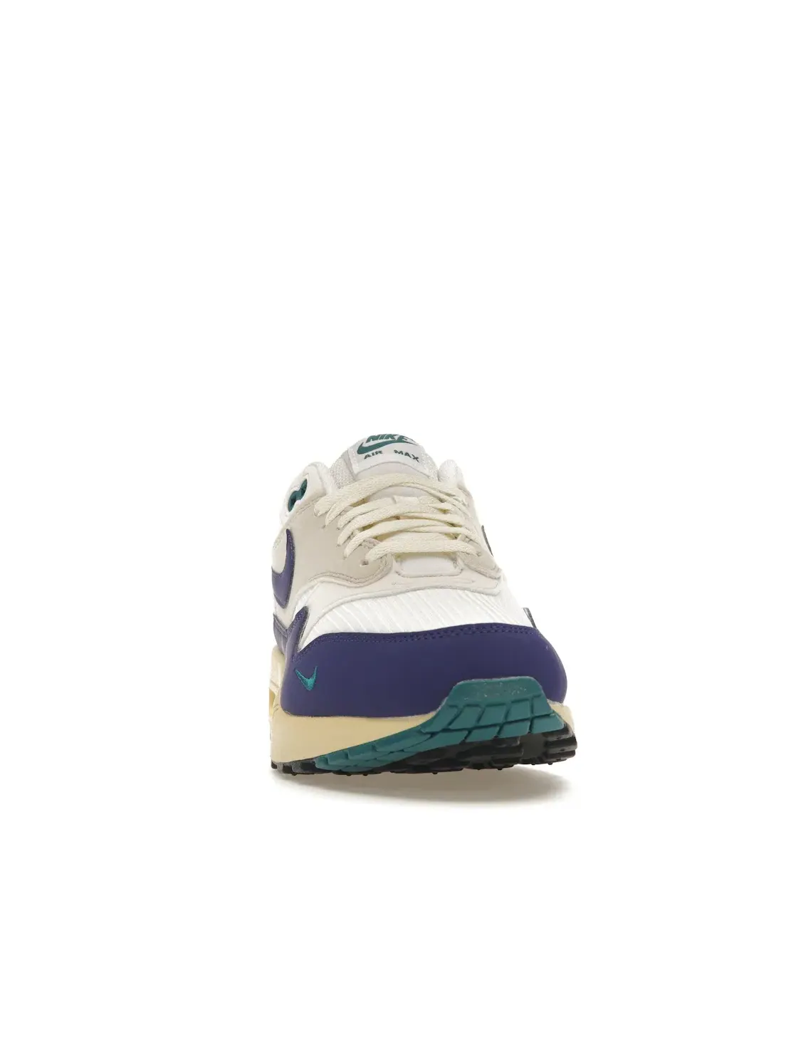 Мужские кроссовки Lifestyle с видимой подушкой Air Max 1 Nike — изображение 2 из 4, белый///темно-синий