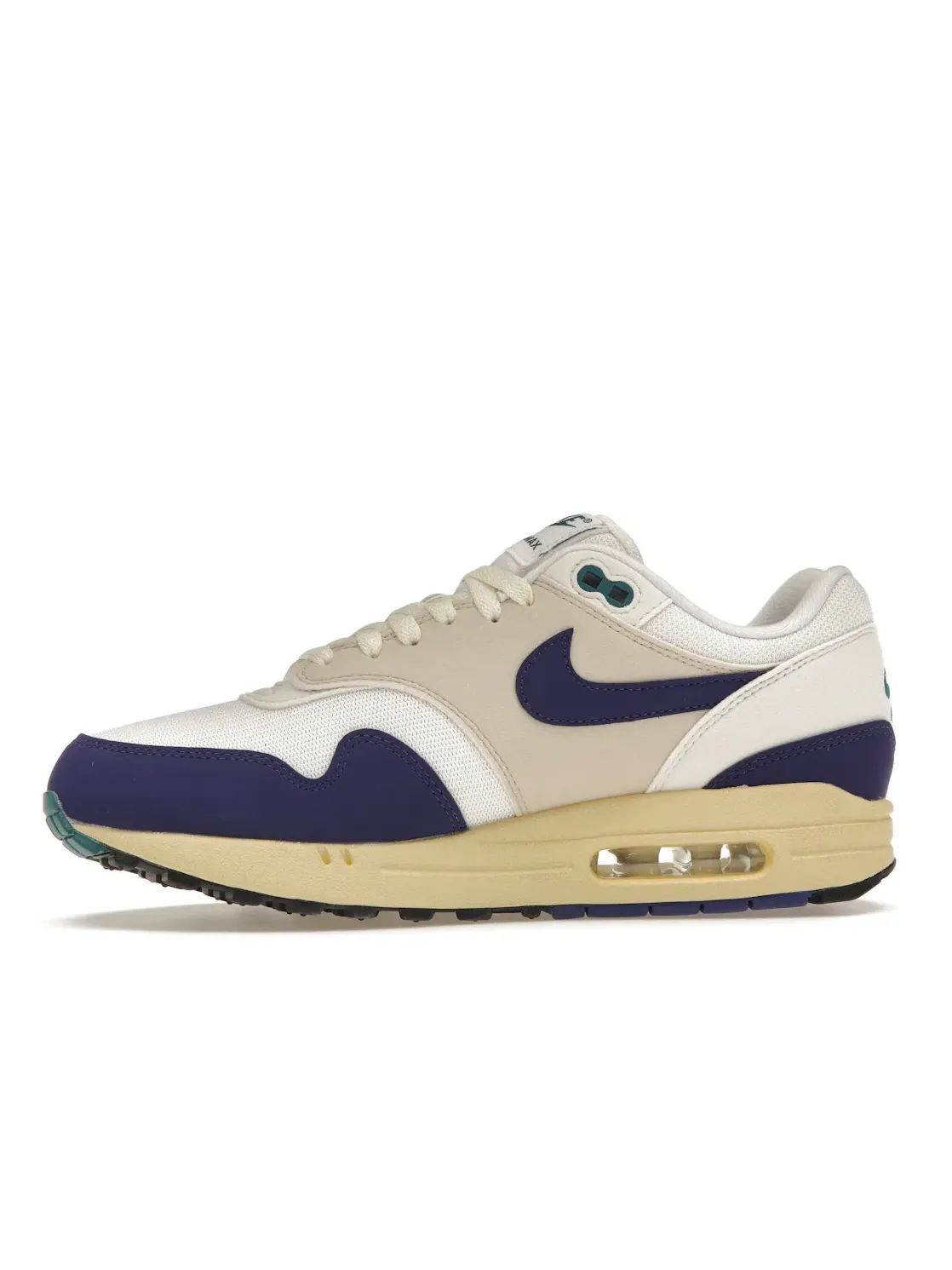 Мужские кроссовки Lifestyle с видимой подушкой Air Max 1 Nike — изображение 3 из 4, белый///темно-синий