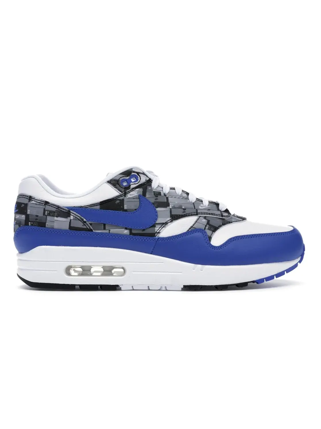 Мужские кроссовки с принтом Nike Air Max 1 atmos We Love Nike — изображение 1 из 4, белый/-серый