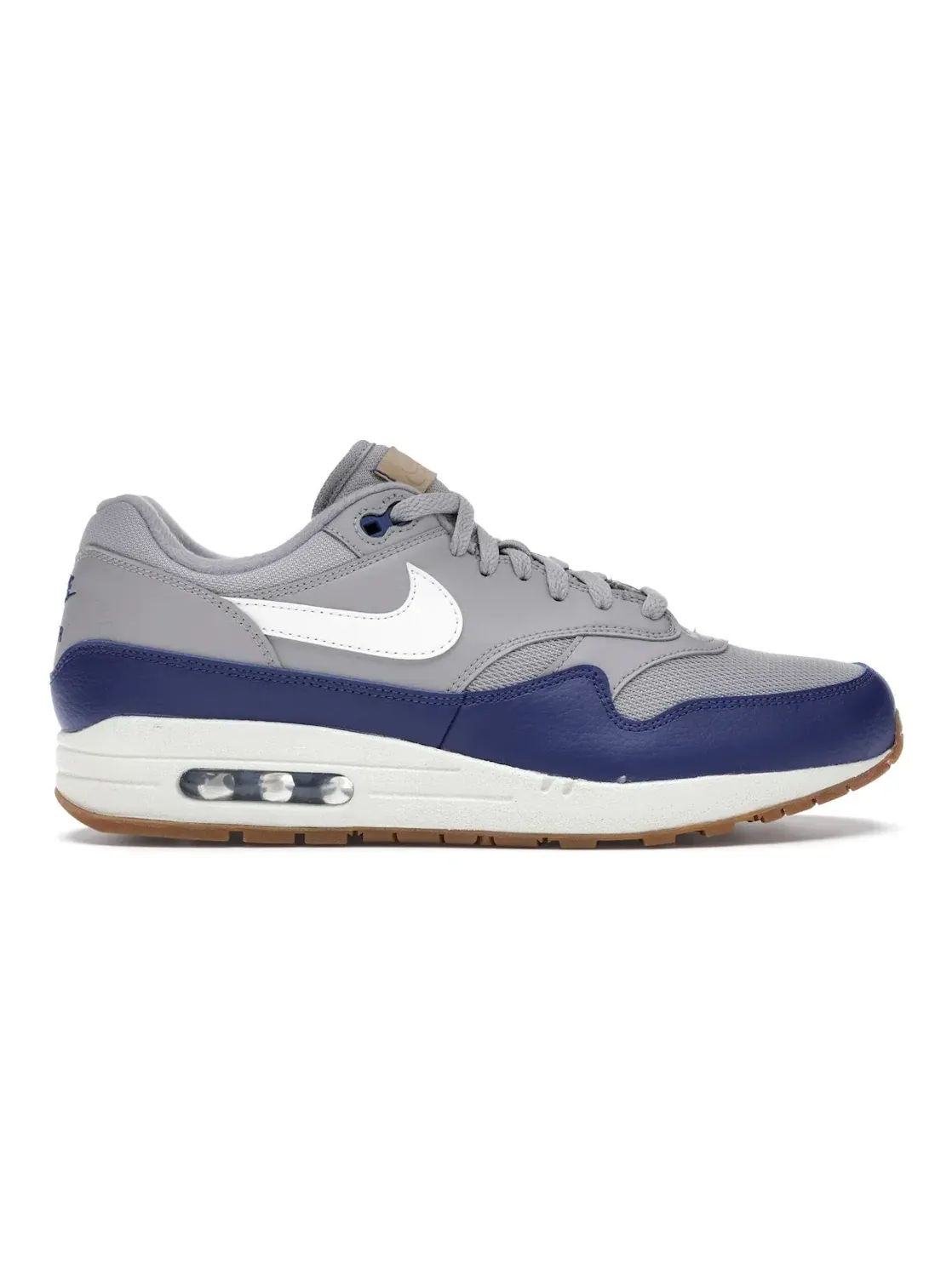 Мужские кроссовки повседневные Nike Air Max 1 — изображение 1 из 4, серый/-глубокий синий