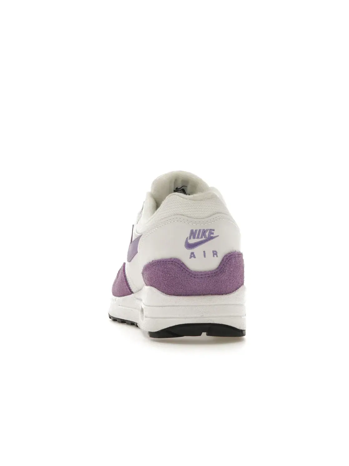 Женские кроссовки Lifestyle с замшевыми вставками Nike Air Max 1 — изображение 4 из 4, белый/фиолетовый-черный