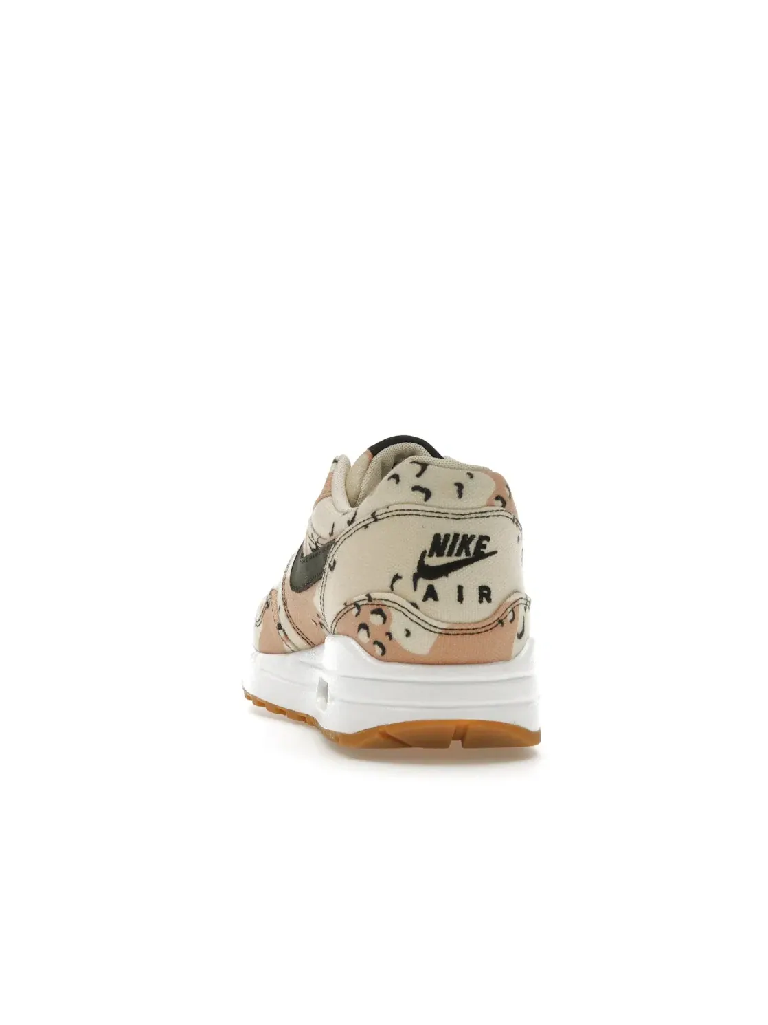 Мужские кроссовки Lifestyle с камуфляжным принтом Nike Air Max 1 — изображение 4 из 4, черный--светлый кремовый