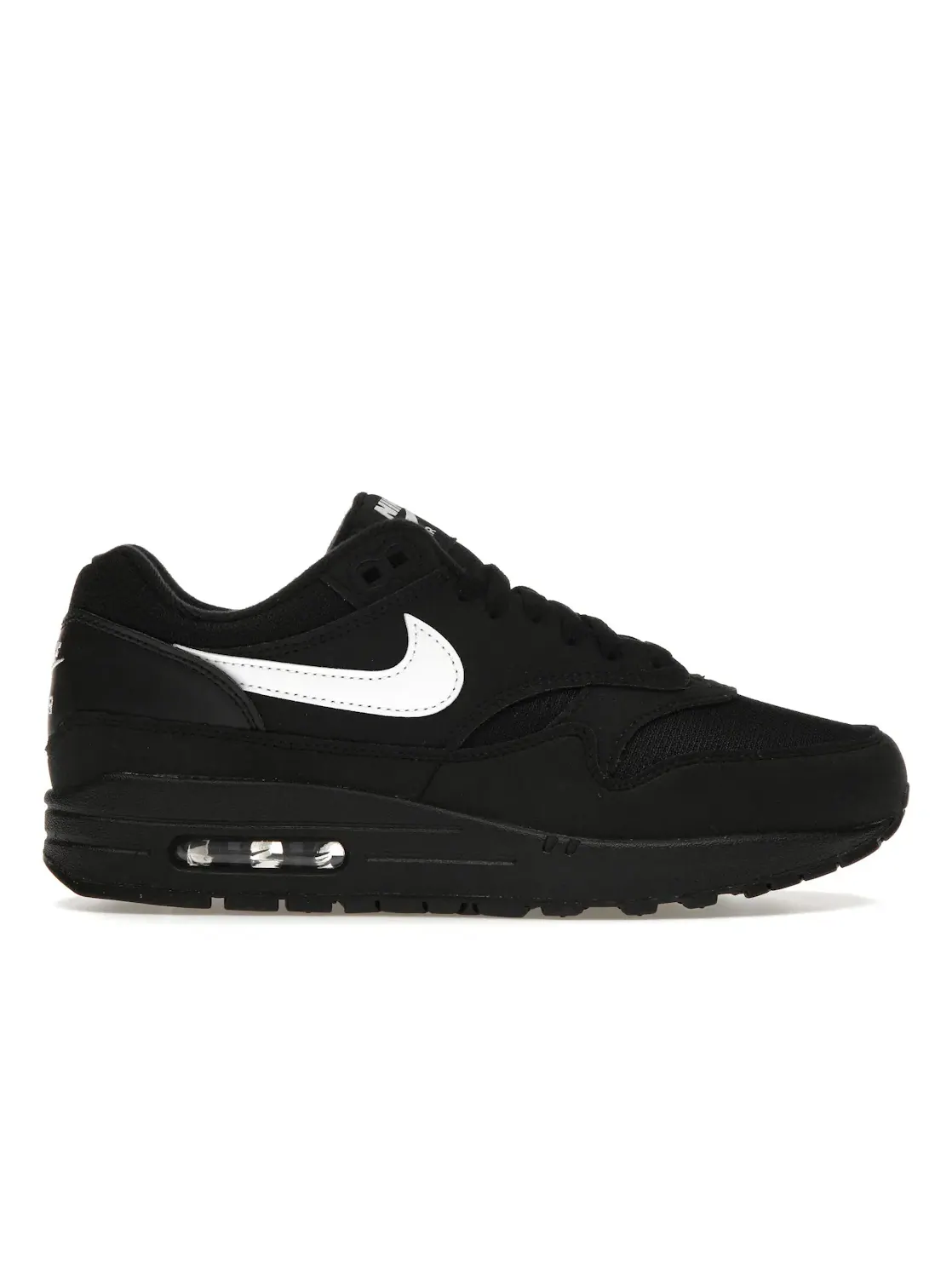 Мужские кроссовки Lifestyle с контрастным логотипом Nike Air Max 1 Nike — изображение 1 из 4, черный/белый/черный