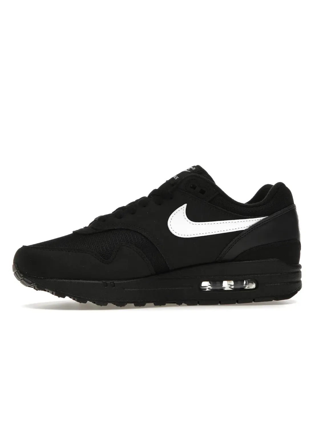 Мужские кроссовки Lifestyle с контрастным логотипом Nike Air Max 1 Nike — изображение 3 из 4, черный/белый/черный