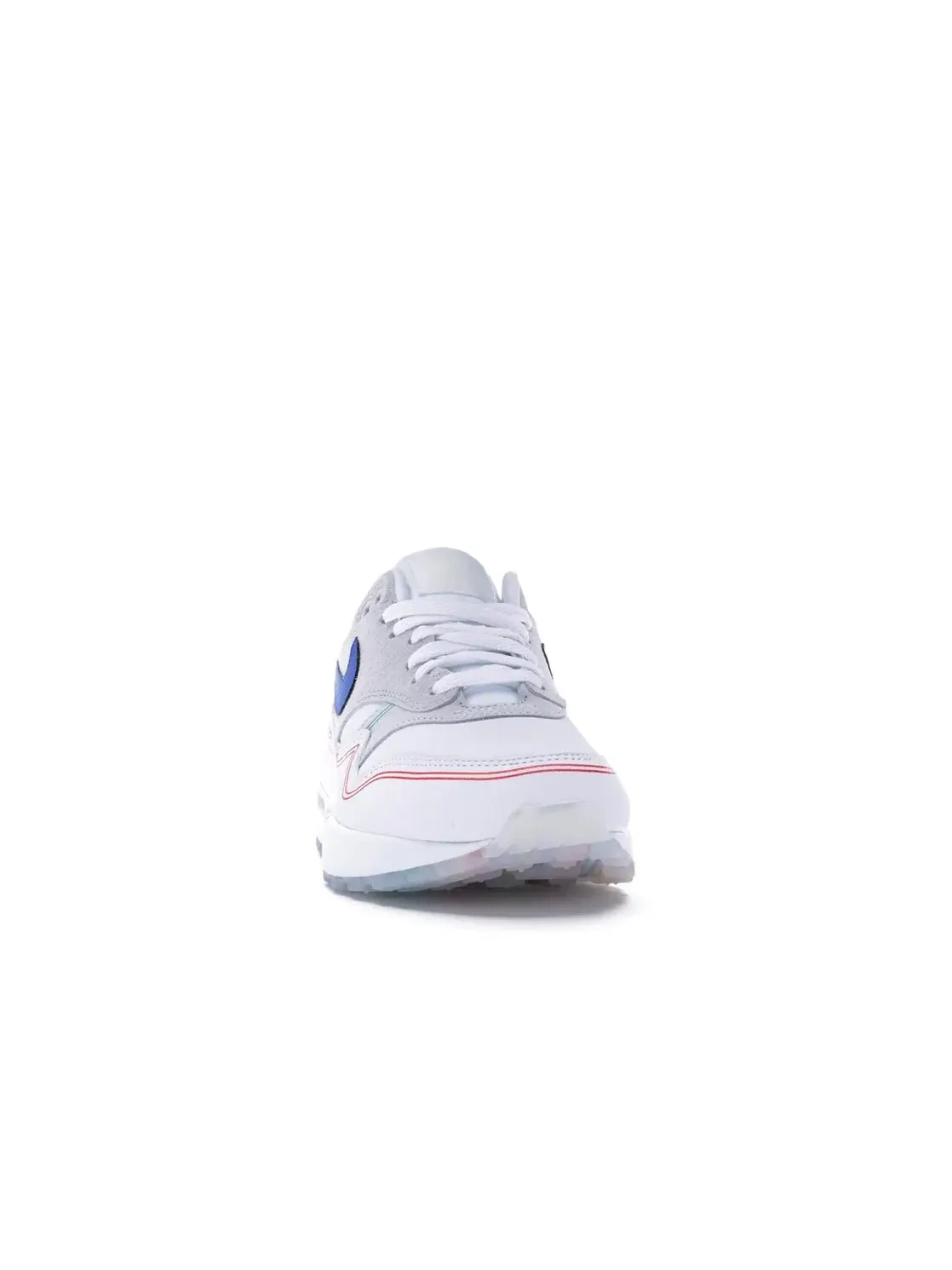 Мужские кроссовки Lifestyle Nike Air Max 1 — изображение 2 из 4, платиновый/синий-белый
