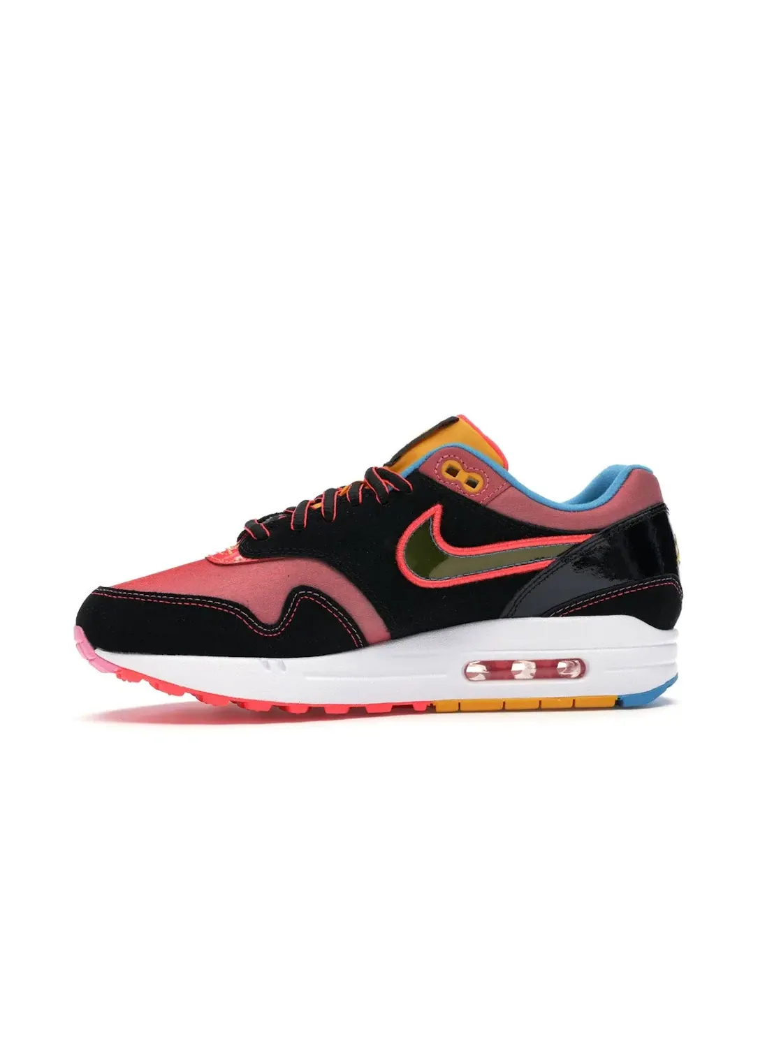 Мужские кроссовки Lifestyle с принтом Nike Air Max 1 Nike — изображение 3 из 4, черный/мульти
