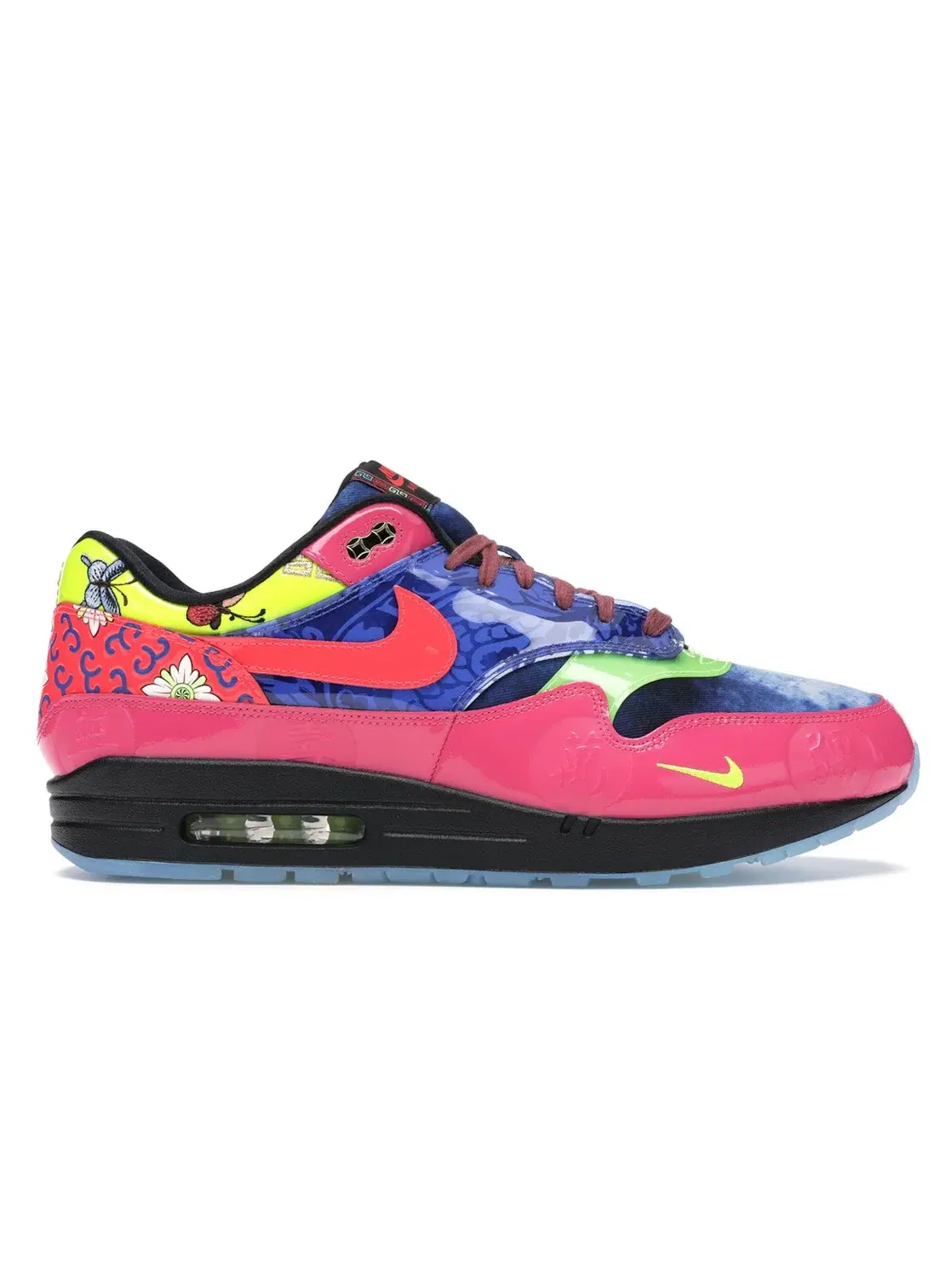 Мужские кроссовки с принтом Nike Air Max 1 — изображение 1 из 4, синий/розовый