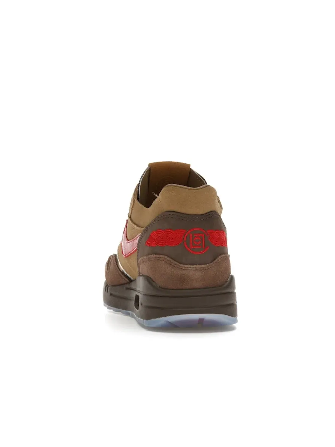 Мужские кроссовки Lifestyle с принтом Nike Air Max 1 CLOT Kiss of Death CHA — изображение 4 из 4, бежевый/красный