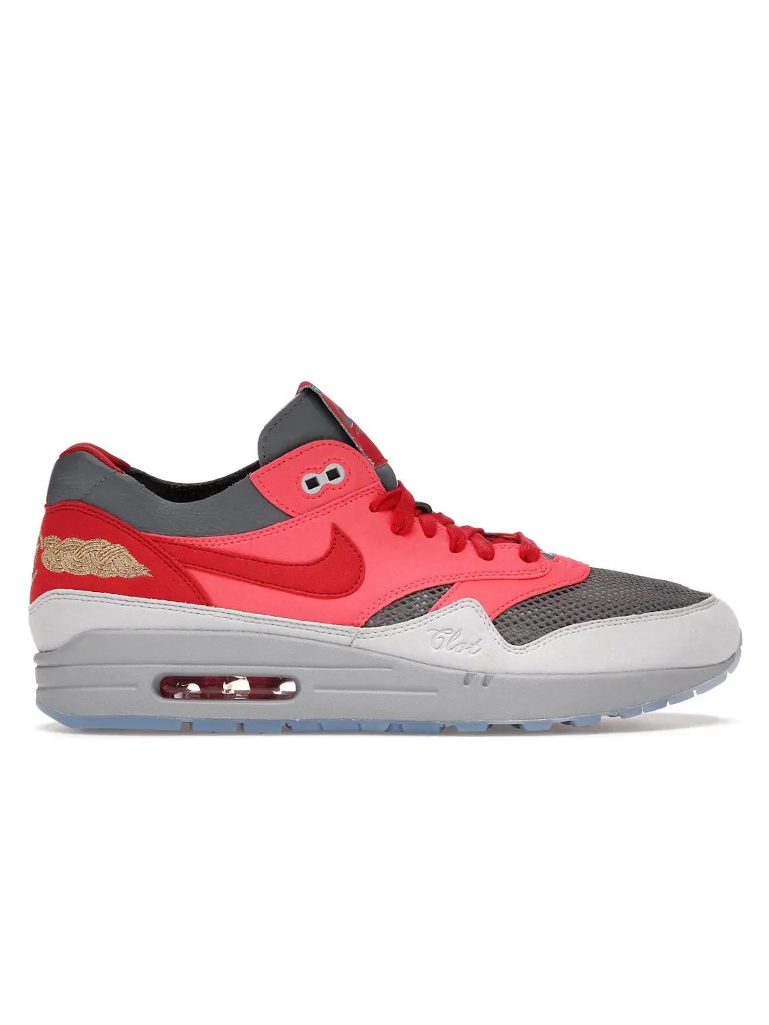 Мужские кроссовки Lifestyle с принтом Nike Air Max 1 Nike — изображение 1 из 4, красный/красный-серый