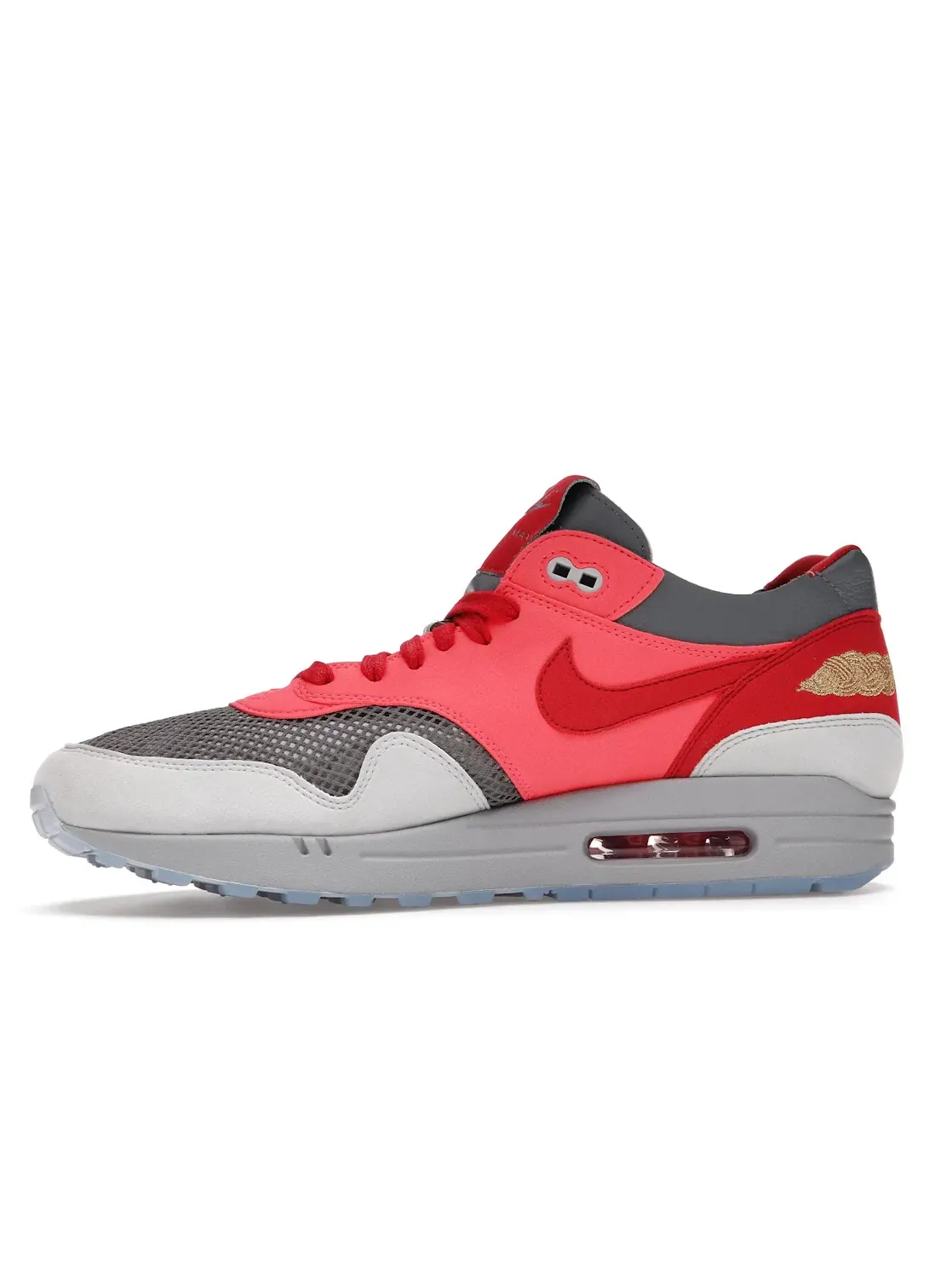 Мужские кроссовки Lifestyle с принтом Nike Air Max 1 Nike — изображение 3 из 4, красный/красный-серый