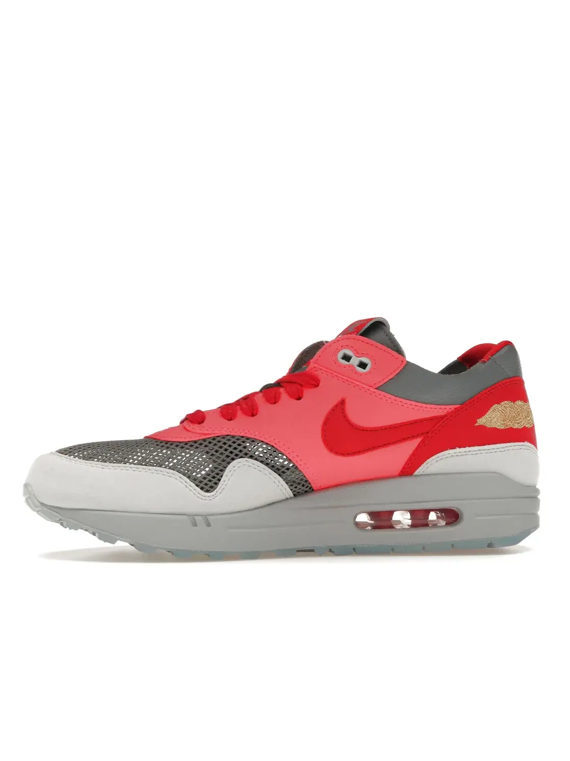 Мужские кроссовки Lifestyle с принтом Nike Air Max 1 — изображение 3 из 4, красный/красный-серый