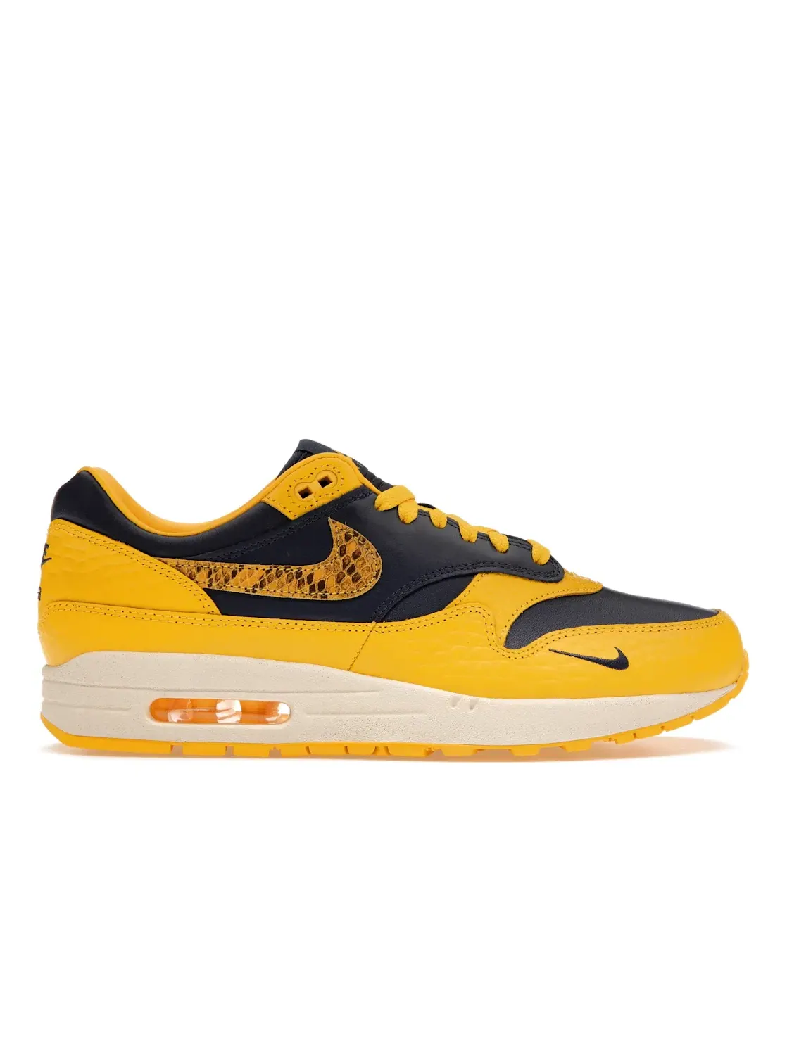 Женские кроссовки Lifestyle с принтом Air Max 1 COJP Michigan Nike — изображение 1 из 4, темно-синий/-натуральный