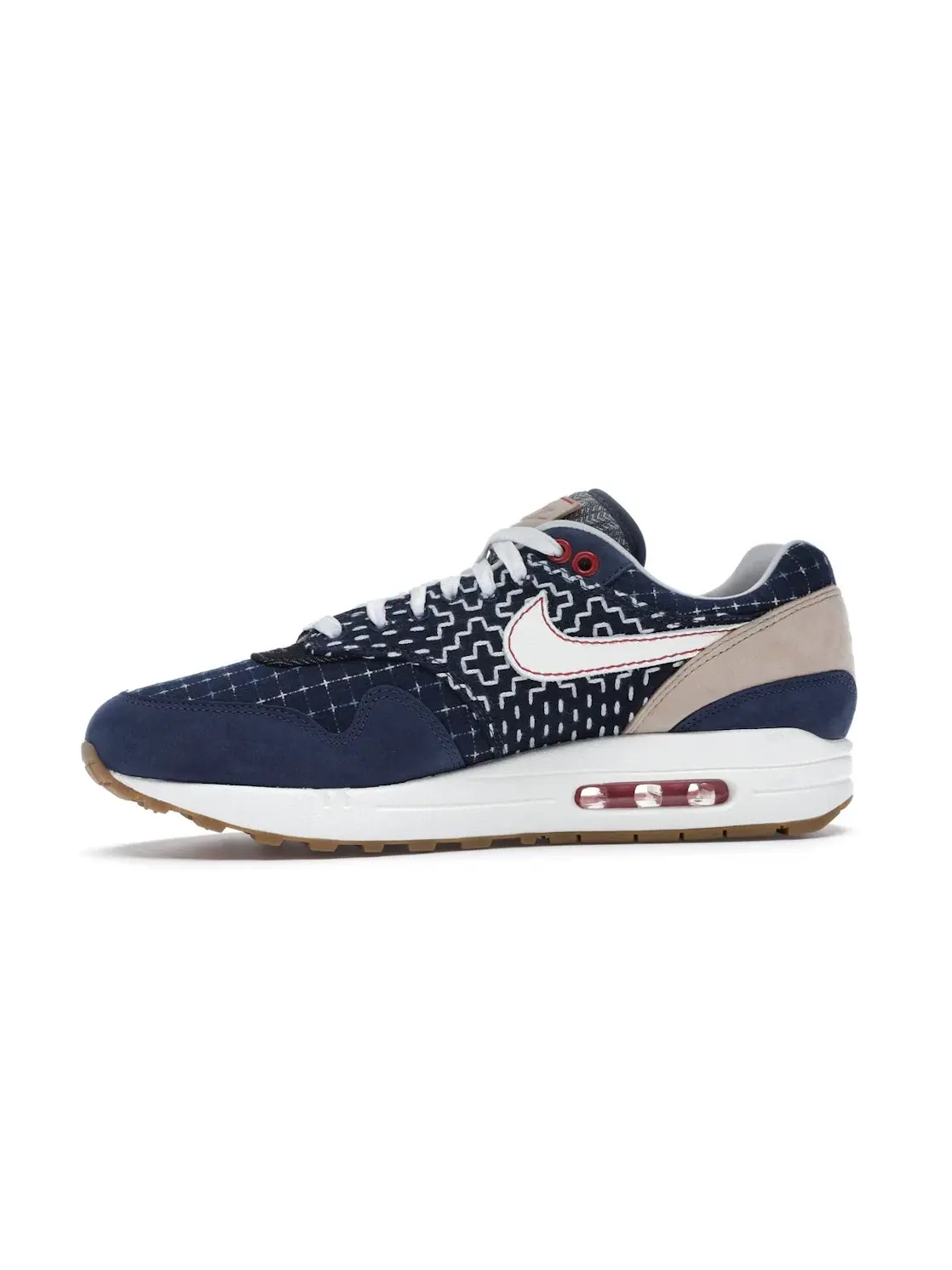 Мужские кроссовки джинсовые Nike Air Max 1 — изображение 3 из 4, синий/-синий-бежевый