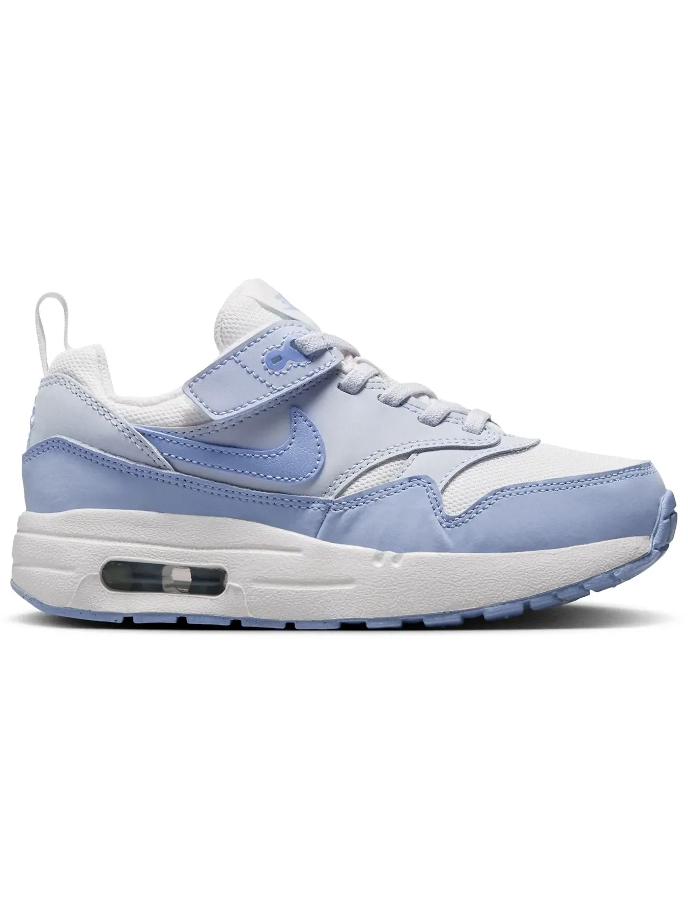 Детские кроссовки для мальчиков с шнуровкой Nike Air Max 1 EasyOn — изображение 1 из 1, синий/синий