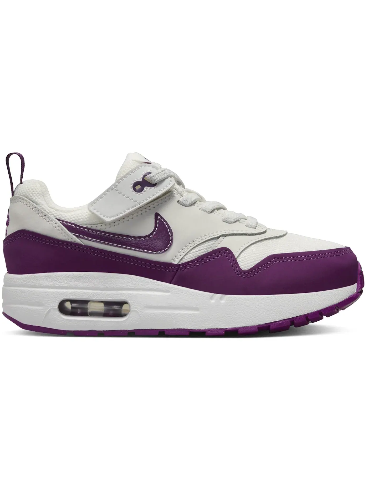 Детские кроссовки с шнуровкой Nike Air Max 1 EasyOn Nike — изображение 1 из 1, белый белый