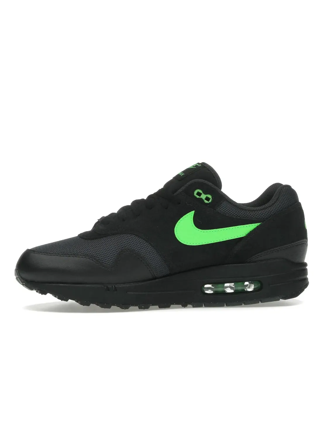 Мужские кроссовки Lifestyle Nike Air Max 1 Essential — изображение 3 из 4, черный/зеленый