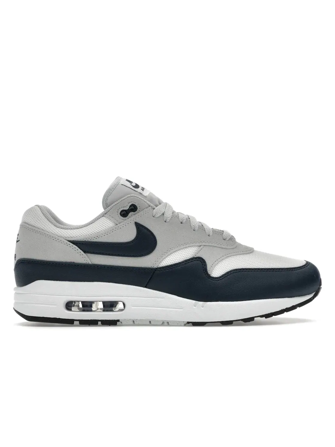 Мужские кроссовки с амортизацией Nike Air Max 1 Essential — изображение 1 из 4, белый темно-синий